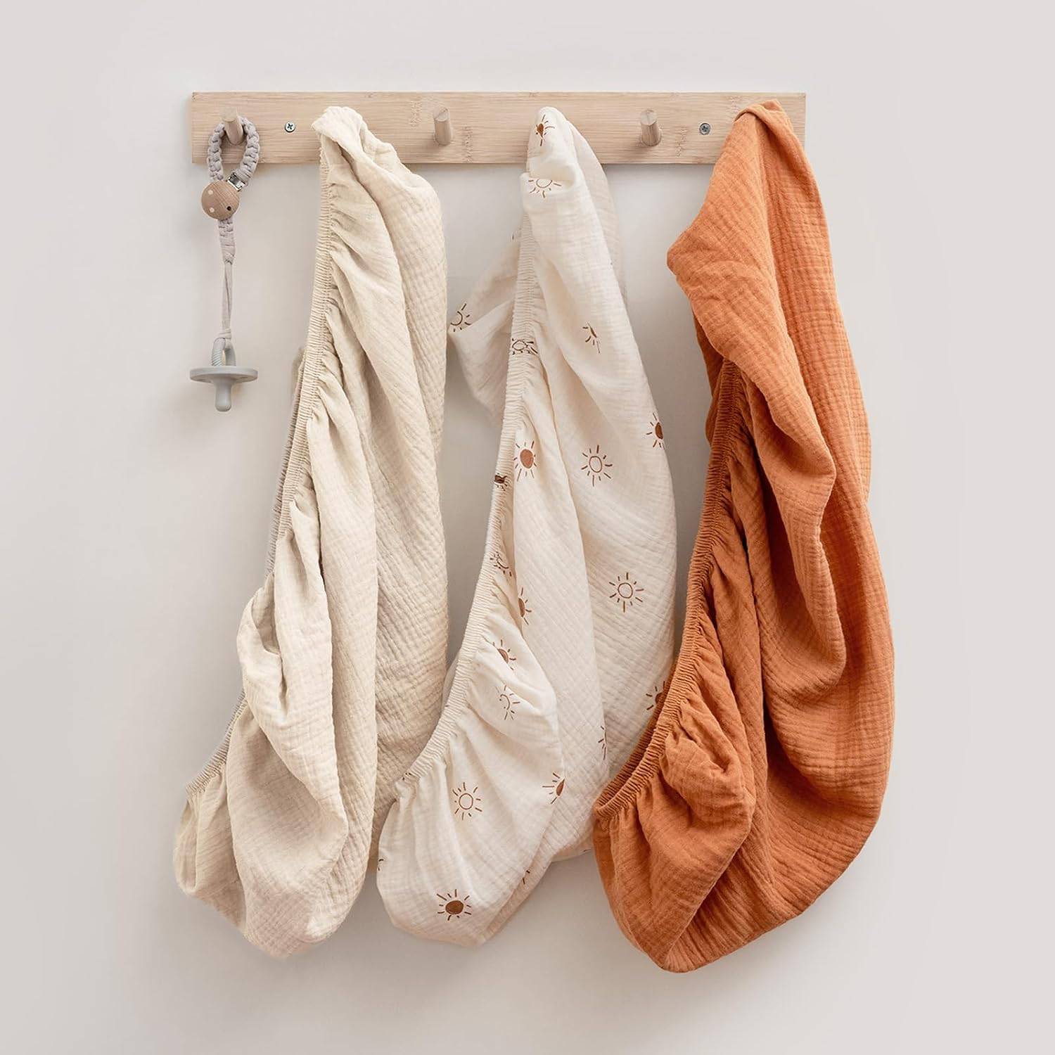 Baby Muslin Bassinet Sheets 3 Pack - Orange - photo 2