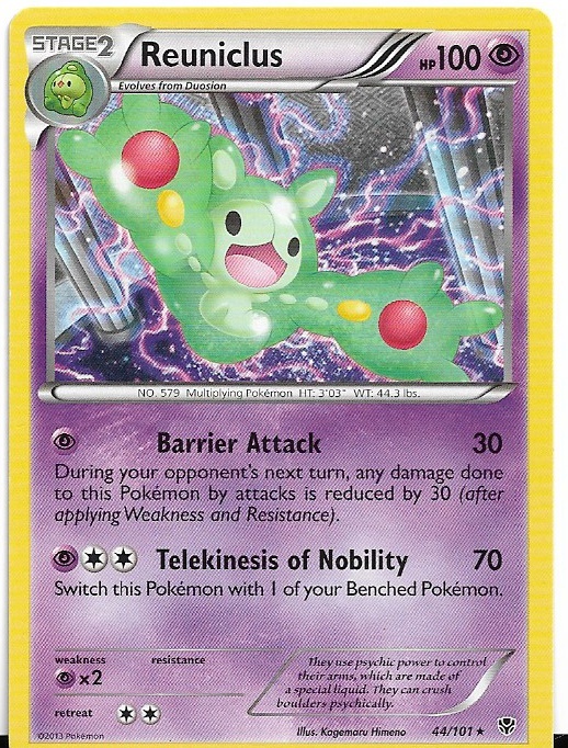 Pokemon Reuniclus 44/101 Plasma Blast Non-Holo LP