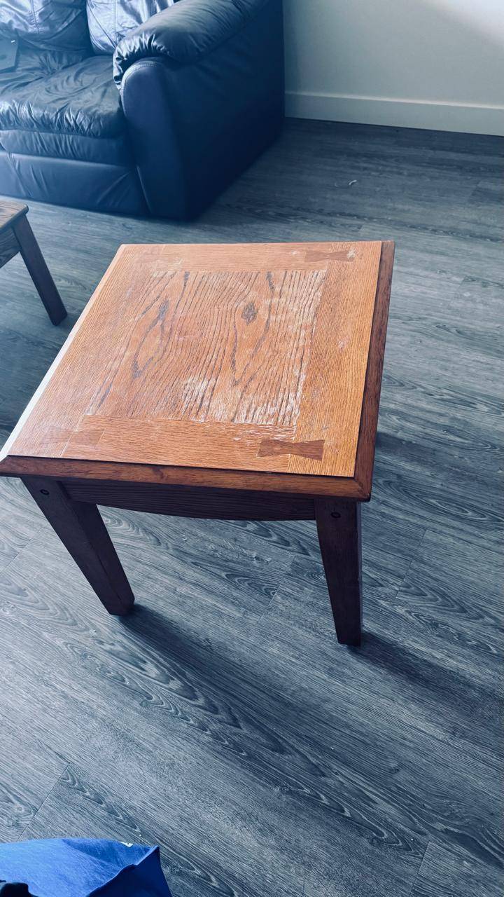 Wooden End Table - photo 3