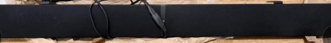 Black Soundbar with Cables