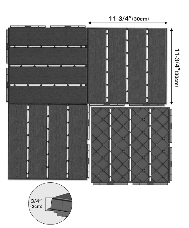 New Goovilla Interlocking Deck Tiles (43 pcs / 43 sq ft) - photo 4