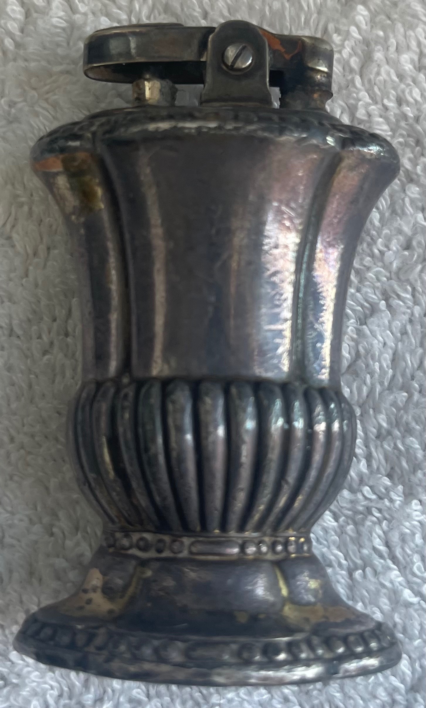 Vintage 1950s Ronson Mayfair Silver-Plated Table Lighter - photo 2