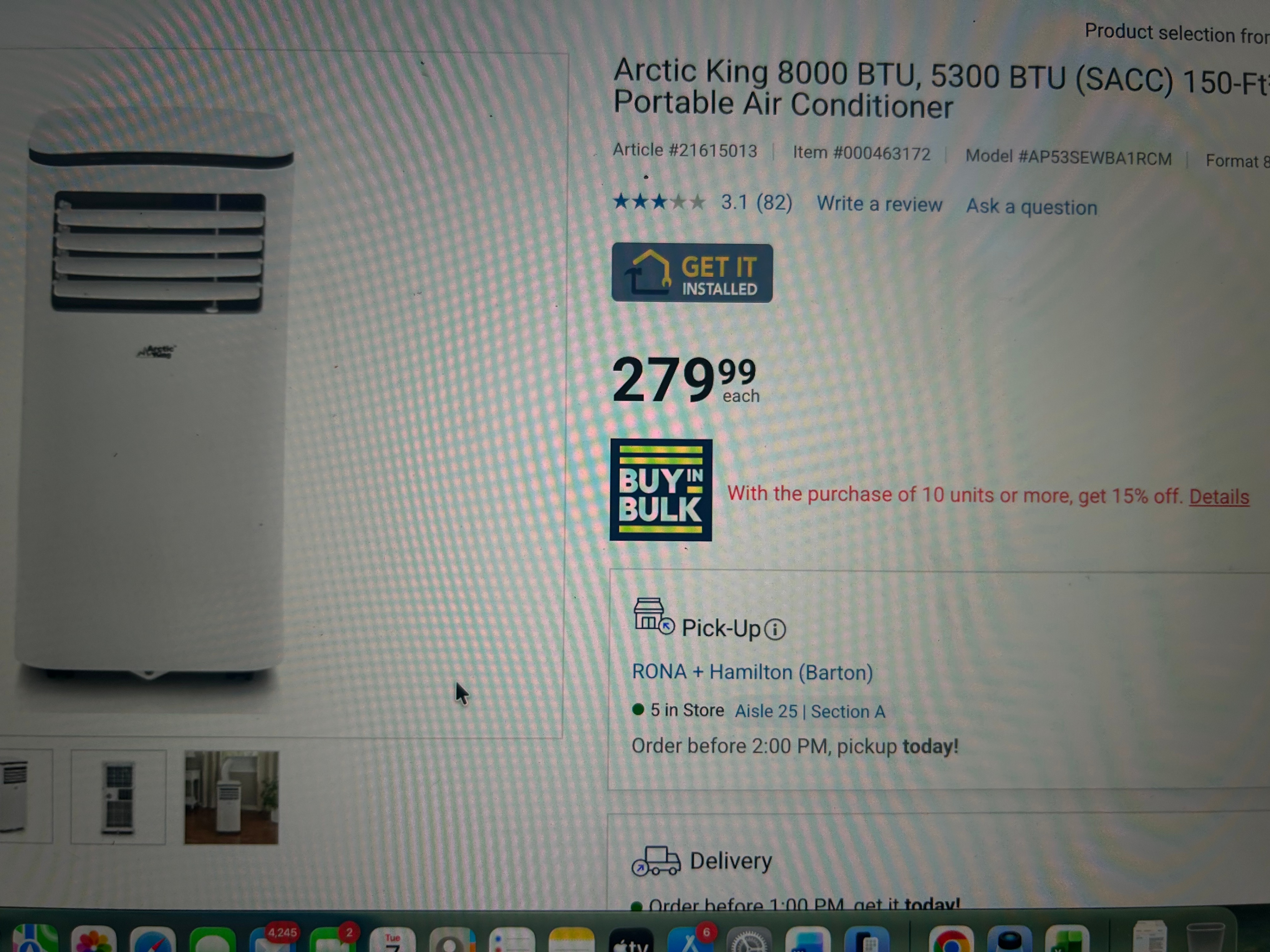 Arctic King 8,000 BTU Portable Air Conditioner - photo 4