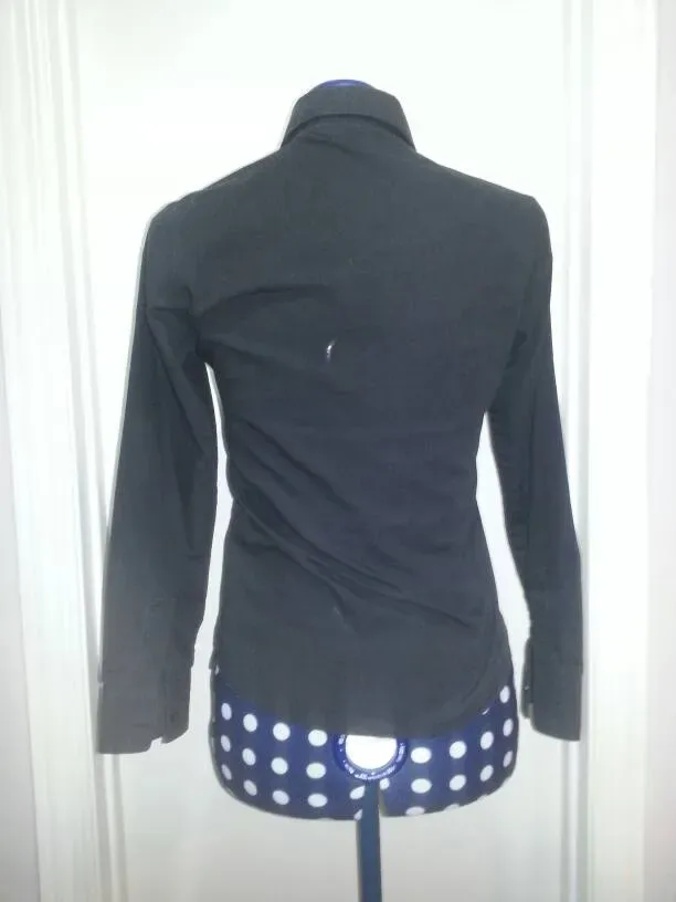 Long Sleeved Grey/Black Shirt - Chic Chic (Size Small) - photo 3