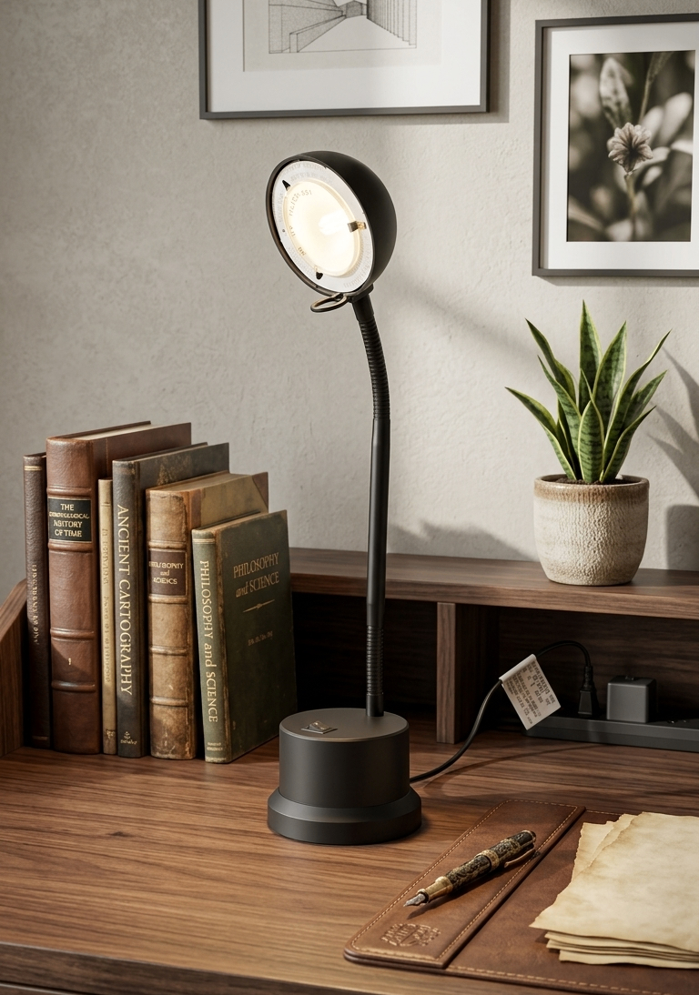 Black Desk Lamp - Needs Lamp