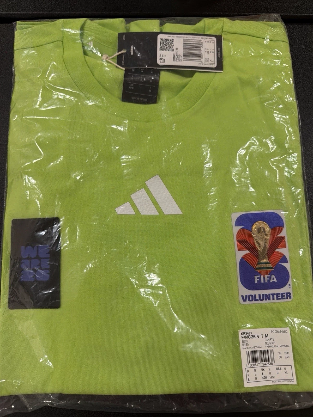 Fifa WORLD CUP 2026 Volunteering T-shirt Size XL - SEALED!