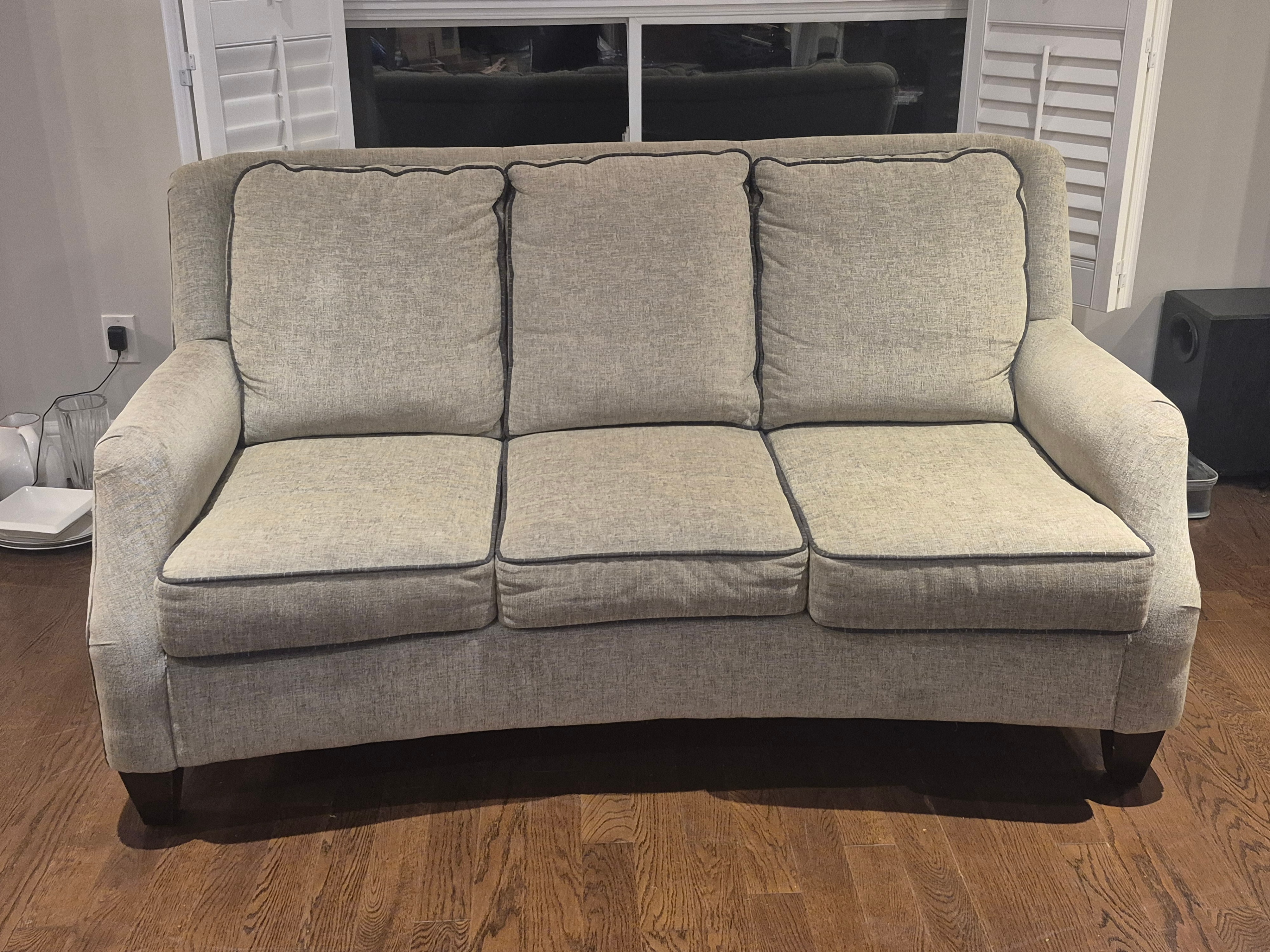 Designer Canadian-Crafted Curved Sofa