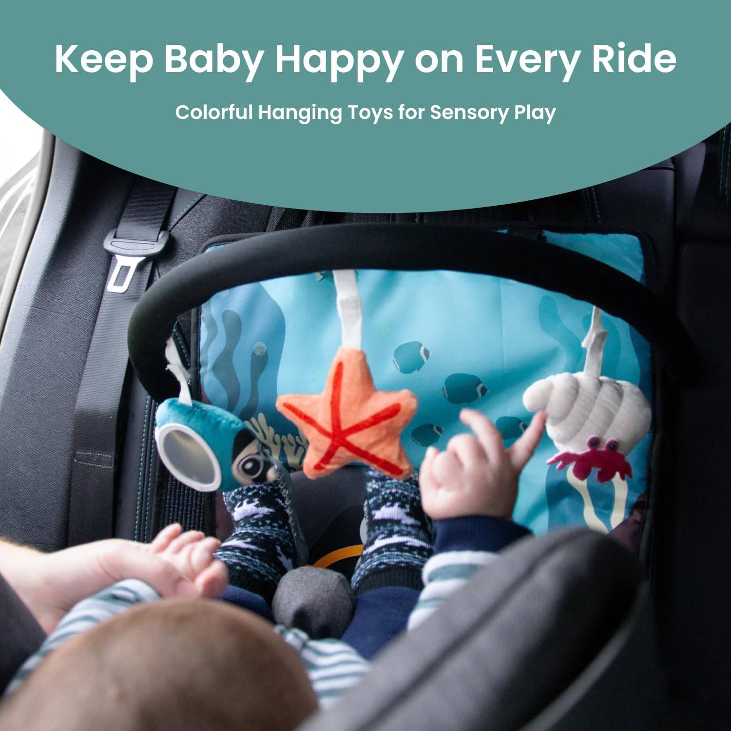 Car Activity Arch — Car Seat Toy for Babies 0–6 MonthS - photo 2