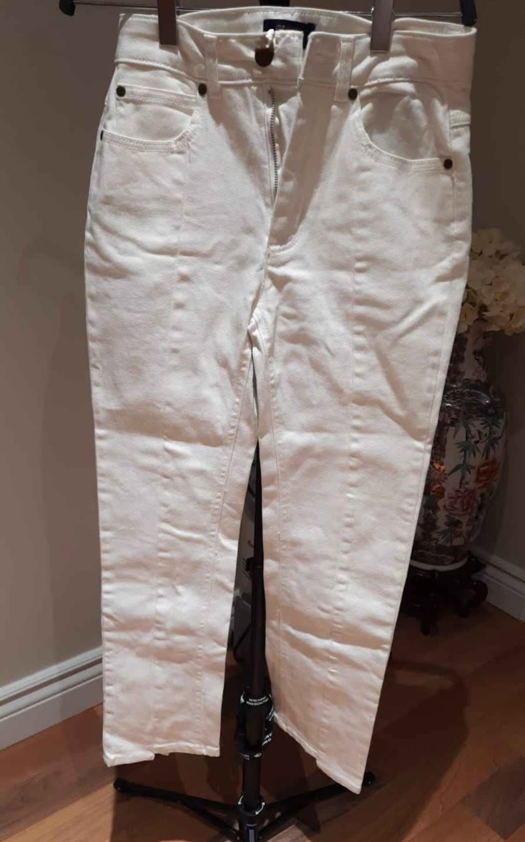 CAVALLI CLASS White High Rise Cropped Jeans Size 29