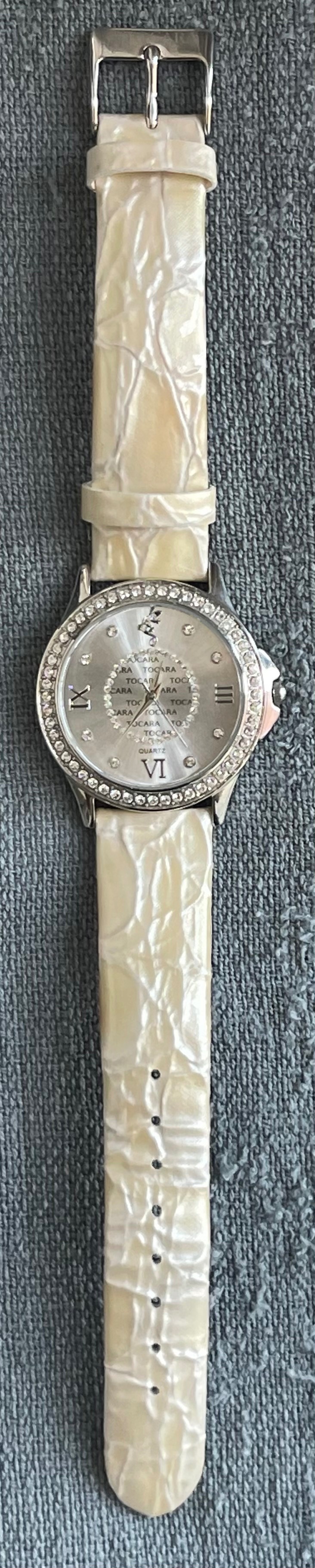 Tocara Canadian Crystal Watch – Champagne Strap (Needs Battery) - photo 3