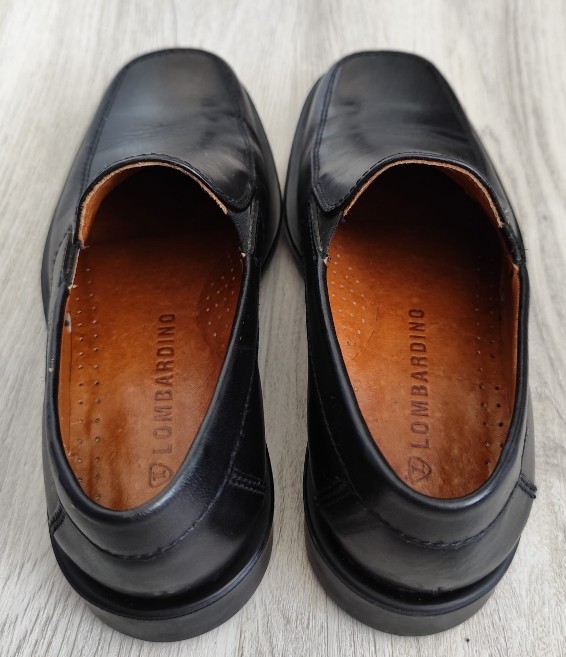 Lombardino Men's Black Leather Shoes - photo 2