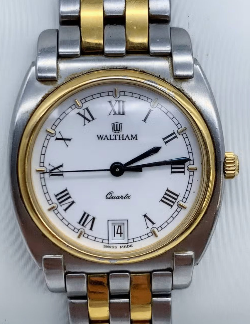 Two-Tone Waltham Swiss Quartz Watch