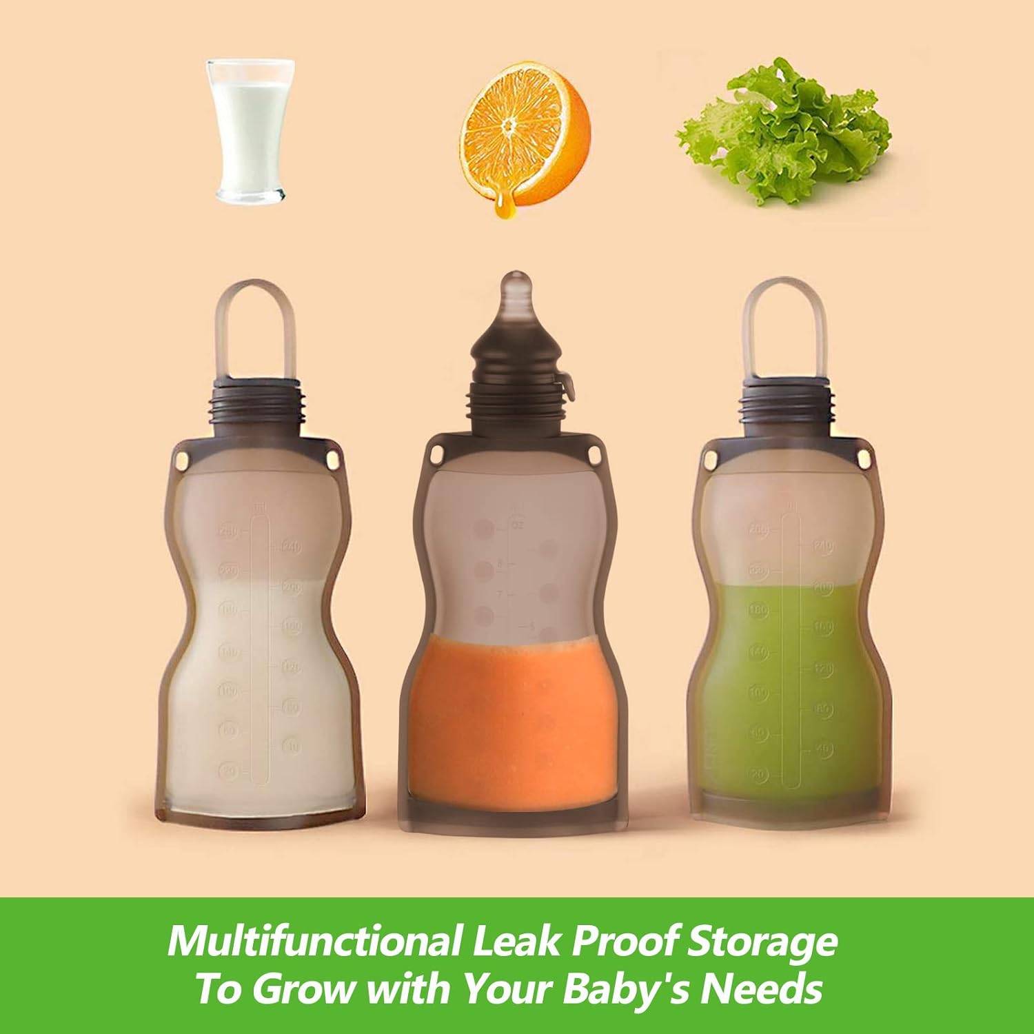 Haakaa Silicone Milk Storage Bags - 2 pack - photo 3