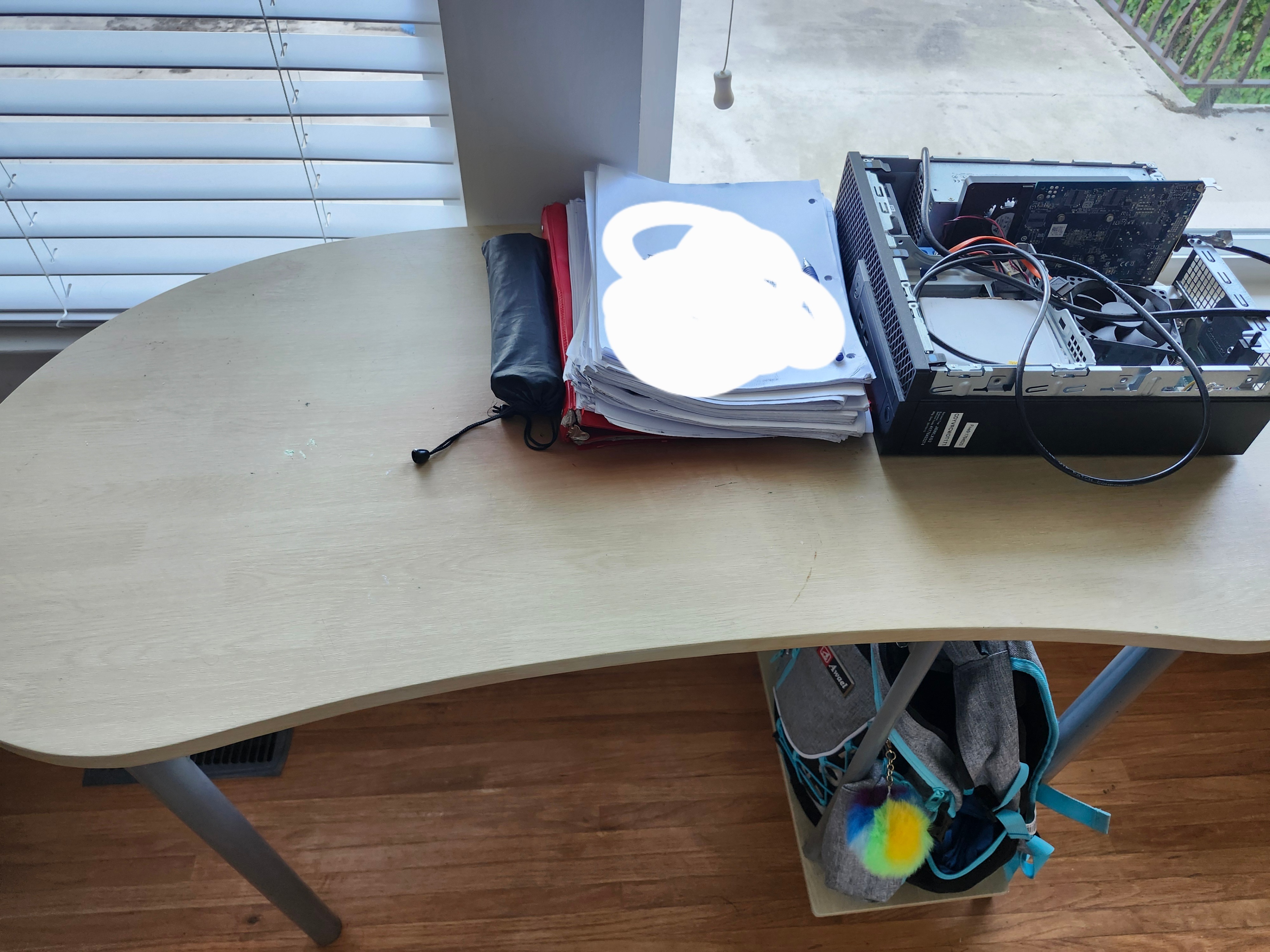 White Curved Desk - Moving Sale - photo 2