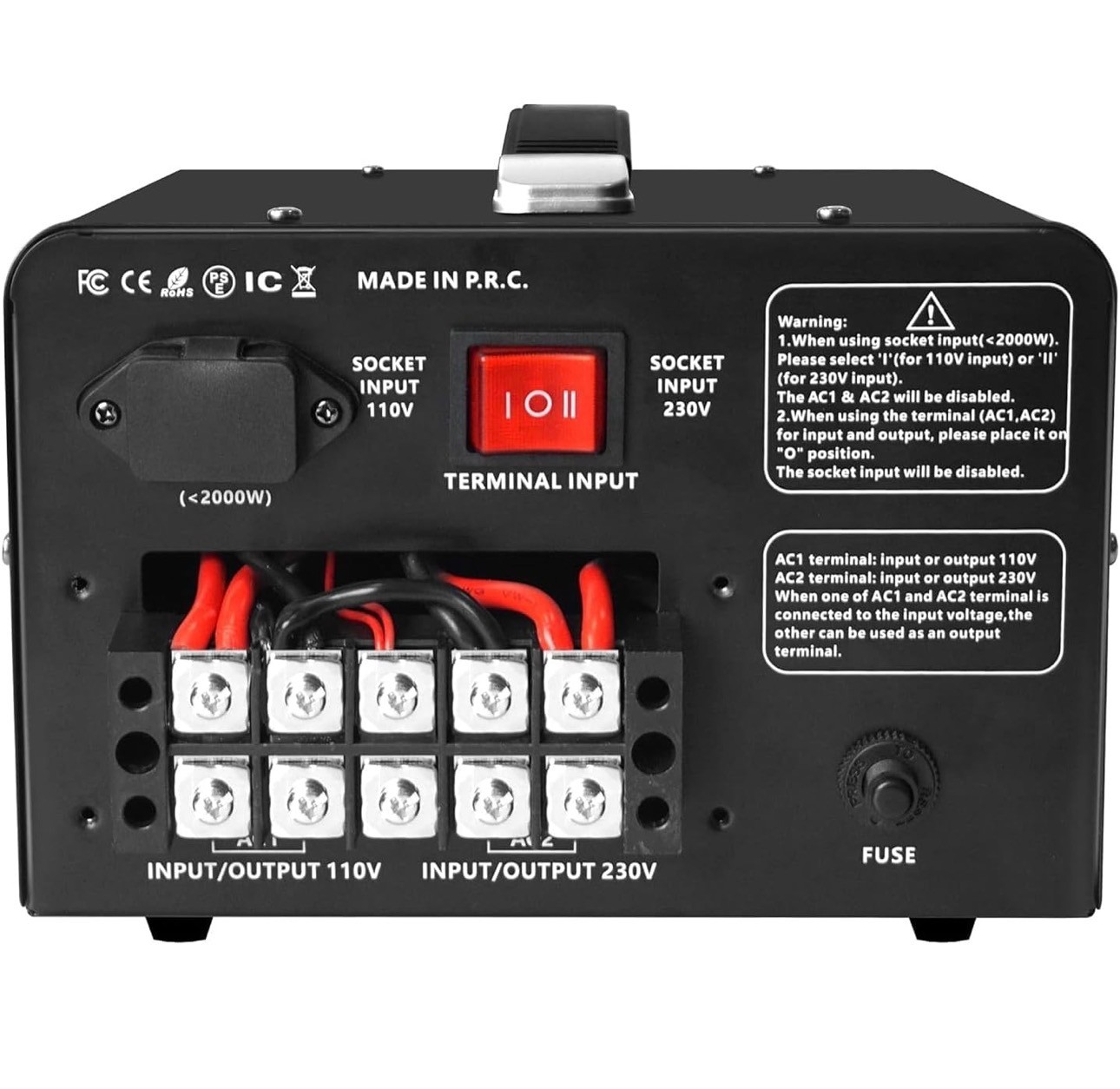 Voltage Converter Transformer Pro 5000W Heavy Duty Step Up/Down - photo 4
