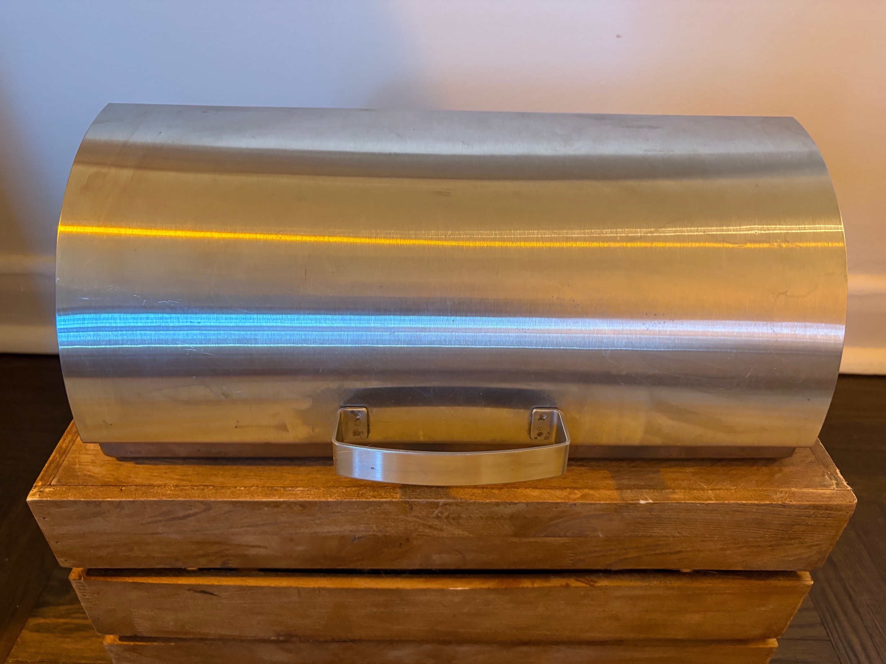 Vintage IKEA ORDNING Stainless Steel Bread Box Bin