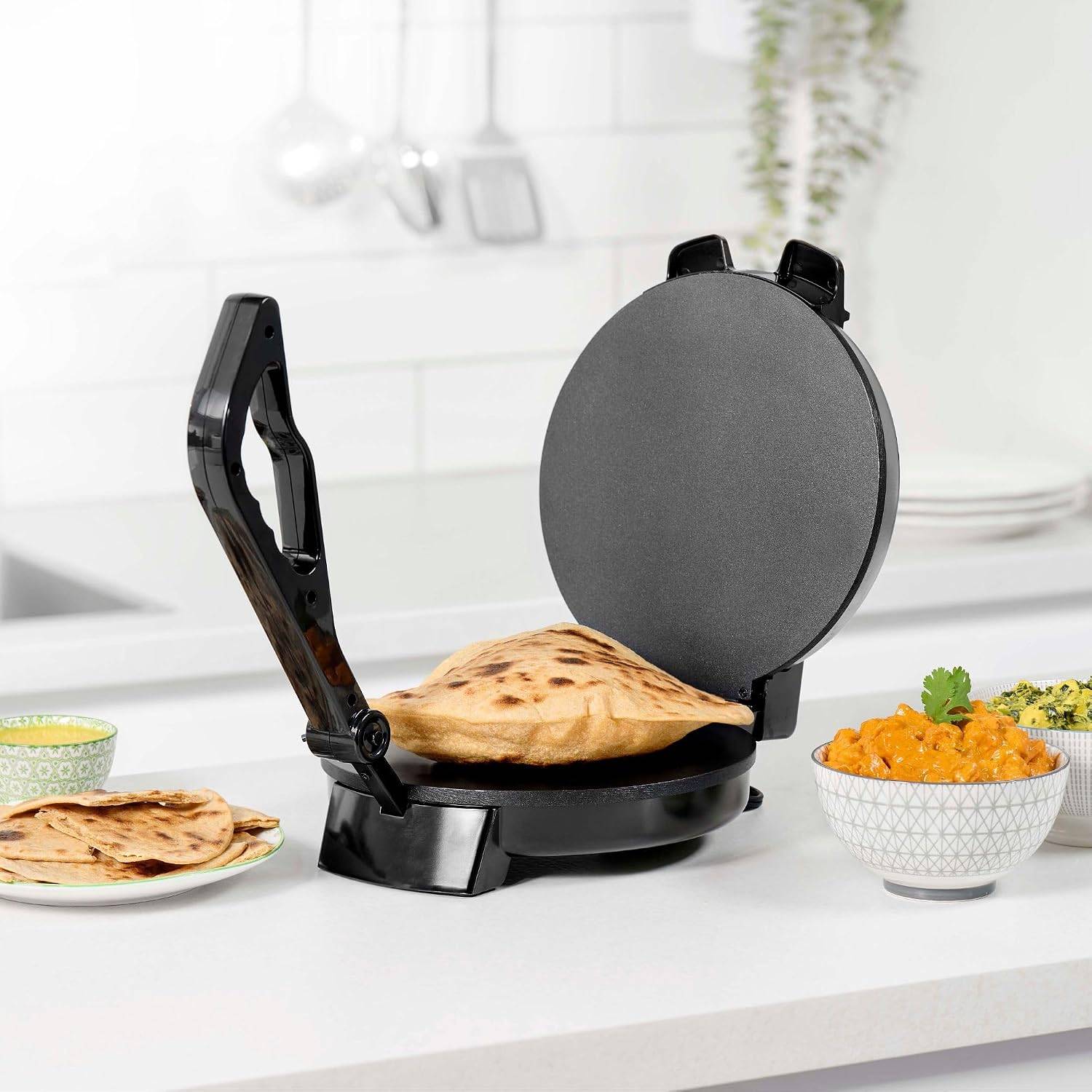 Starfrit Electric 10" Roti Maker, Press and Cook Flatbreads - photo 3