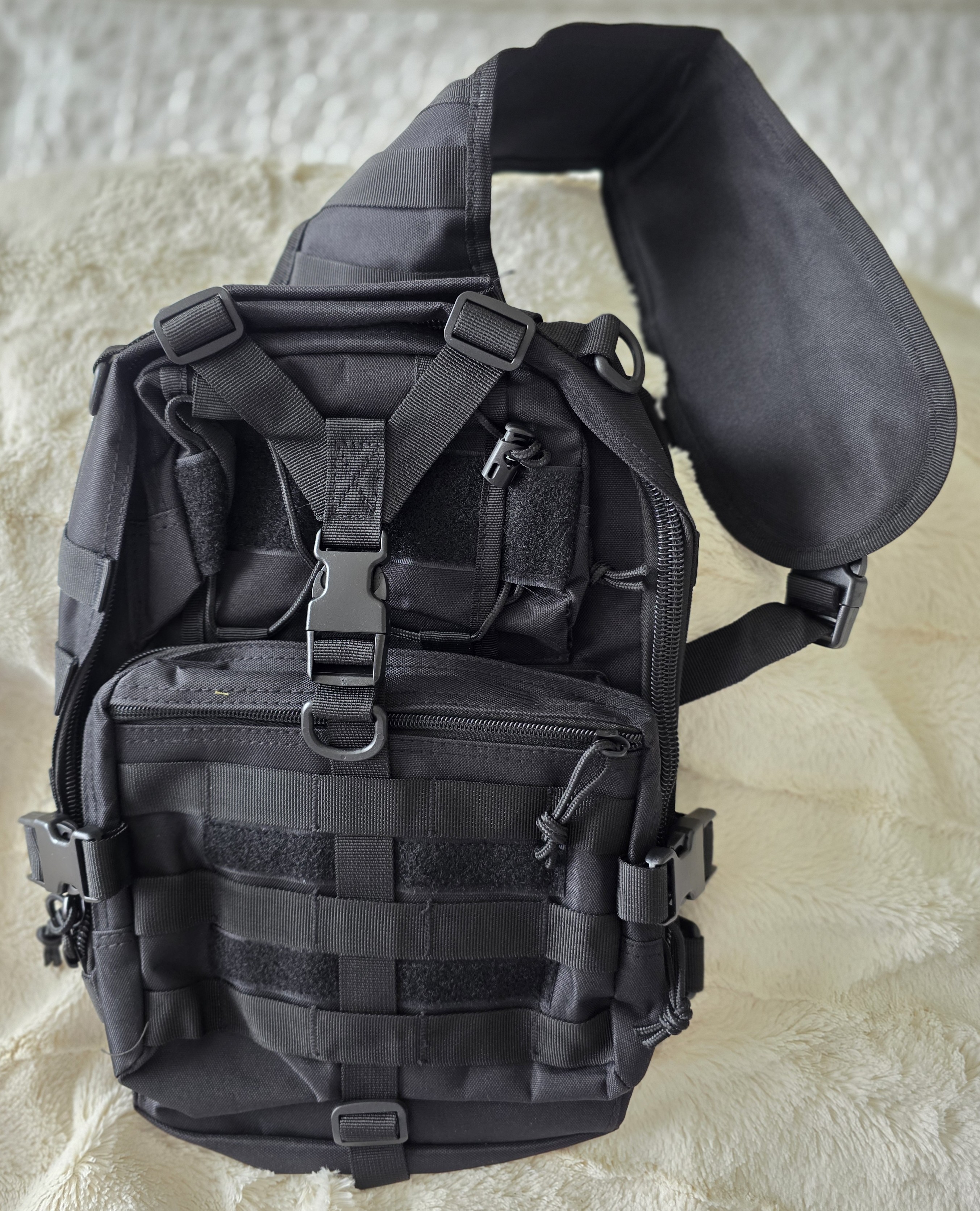 Chest Bag/Saddle Bag-Heavy Duty/Men's/Ladies-Black-BRAND NEW - photo 2