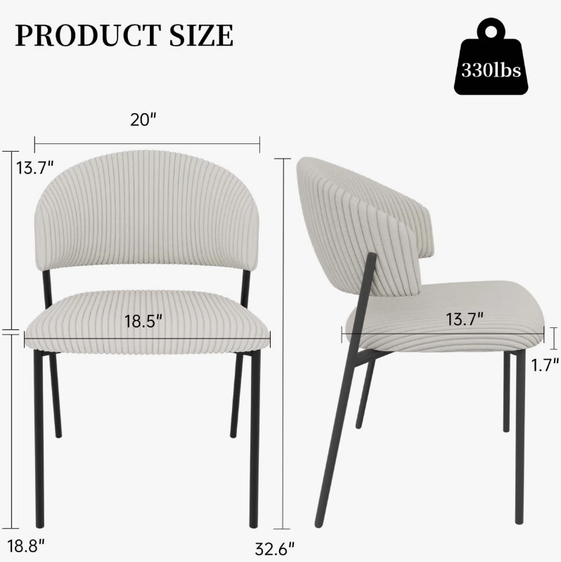 Upholstered Dining Chairs (Set of 4) - New in box - photo 2