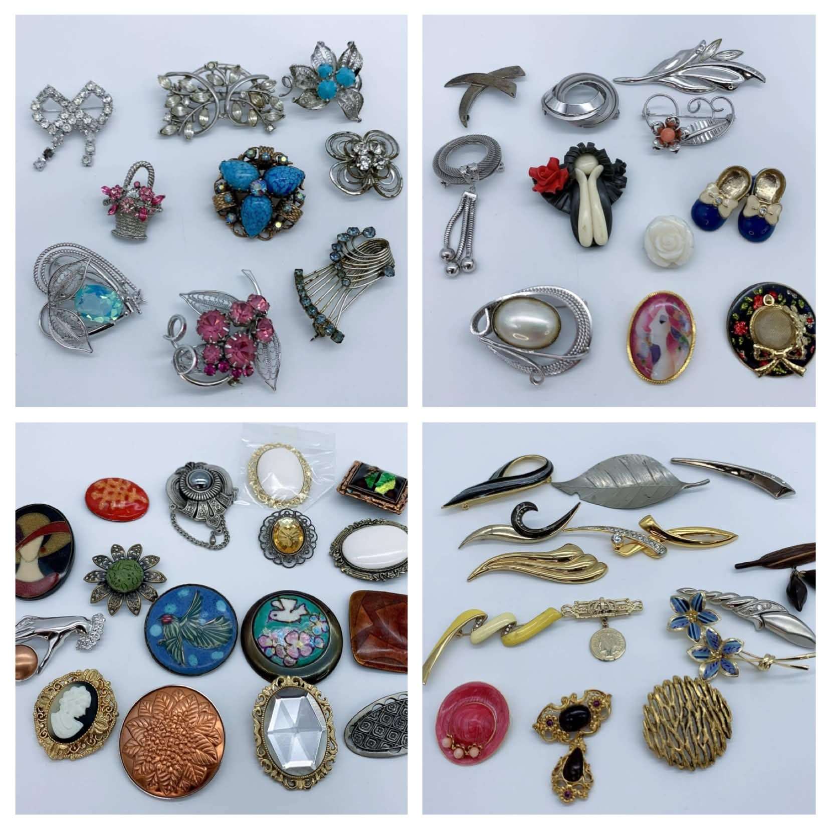 Collection of Vintage Brooches and Pins