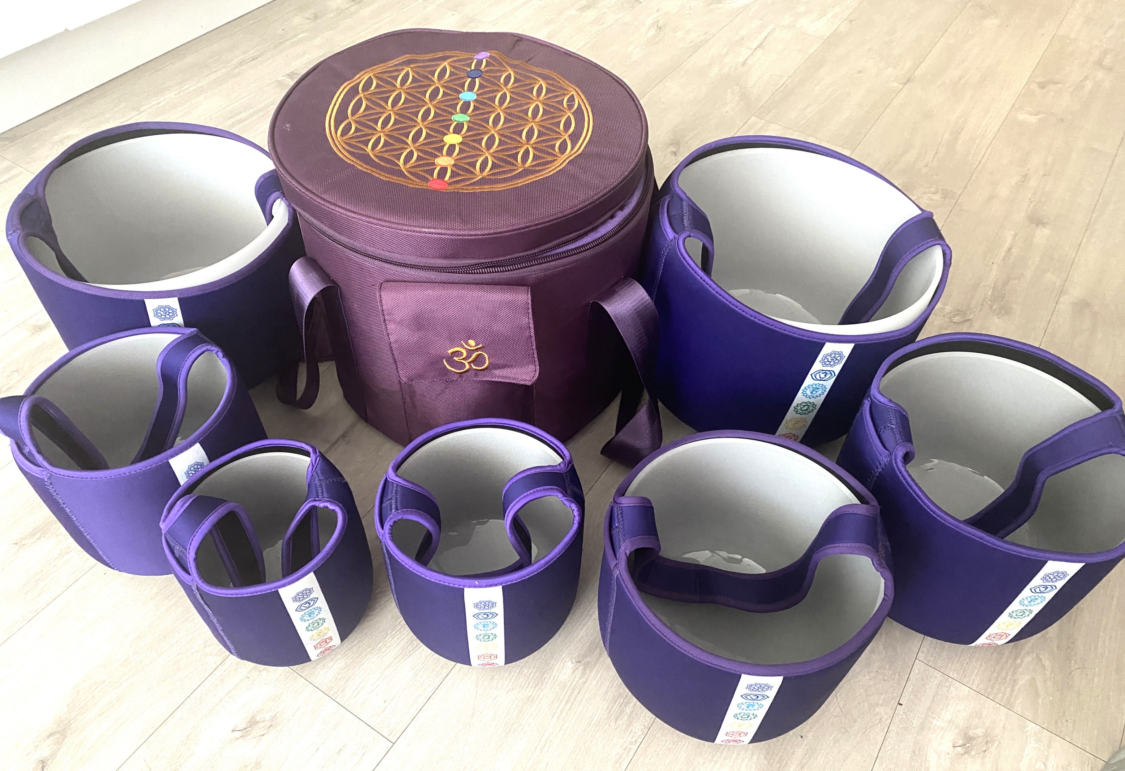 Perfect Pitch Hand Crafted Singing Bowl Set of 7 with Cases - photo 2