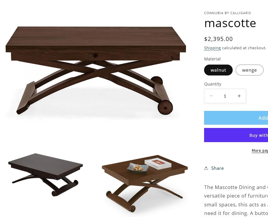 Convertible coffee table  – to a comfortable dining table - photo 4