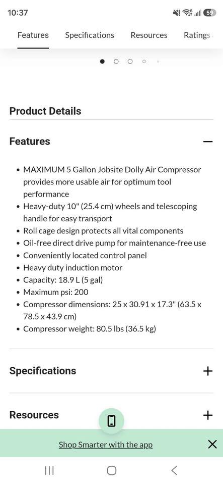 MAXIMUM 5-Gallon 200 PSI Air Compressor - photo 2