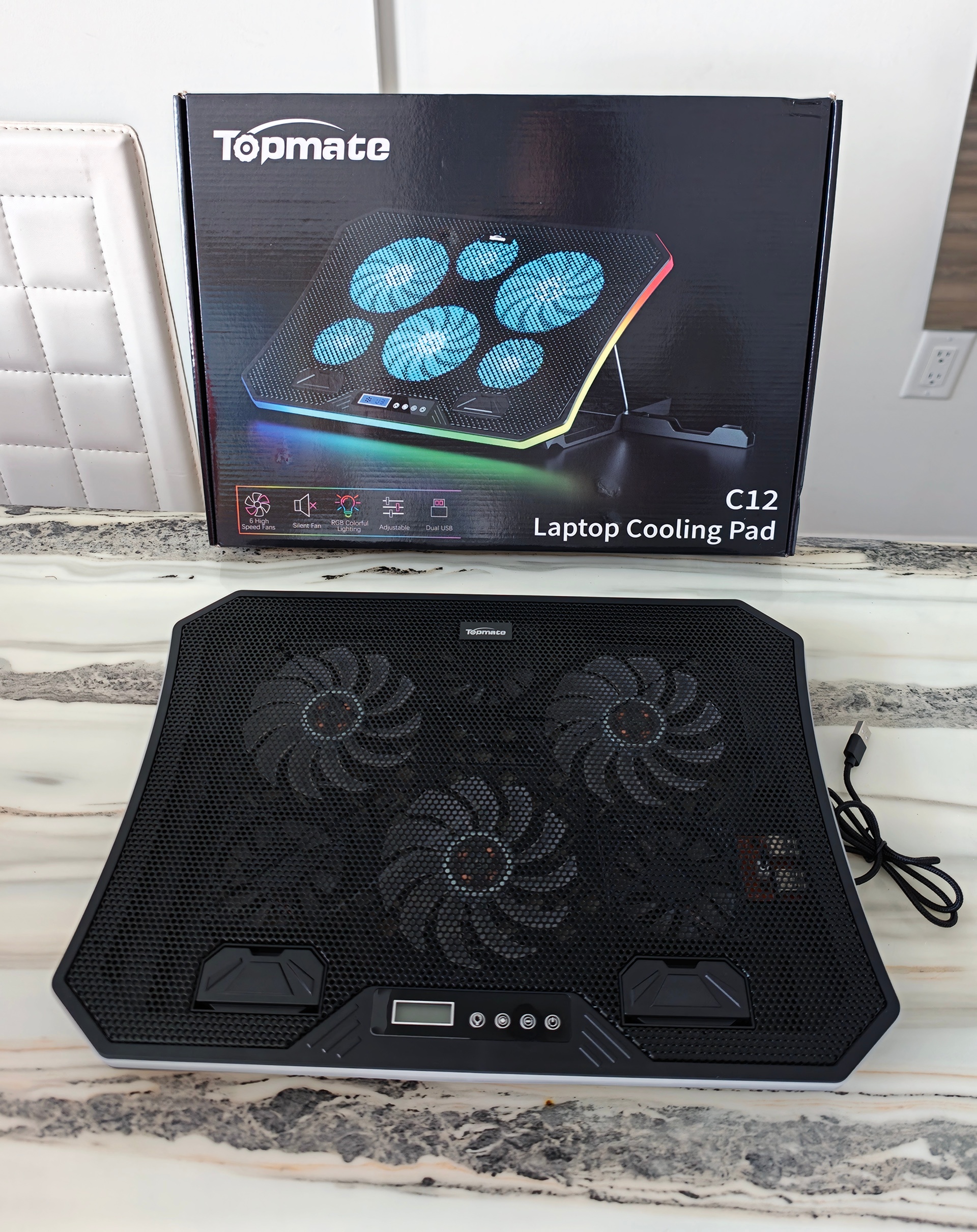 TopMate C12 Laptop Cooling Pad 💻❄️ (Like New)