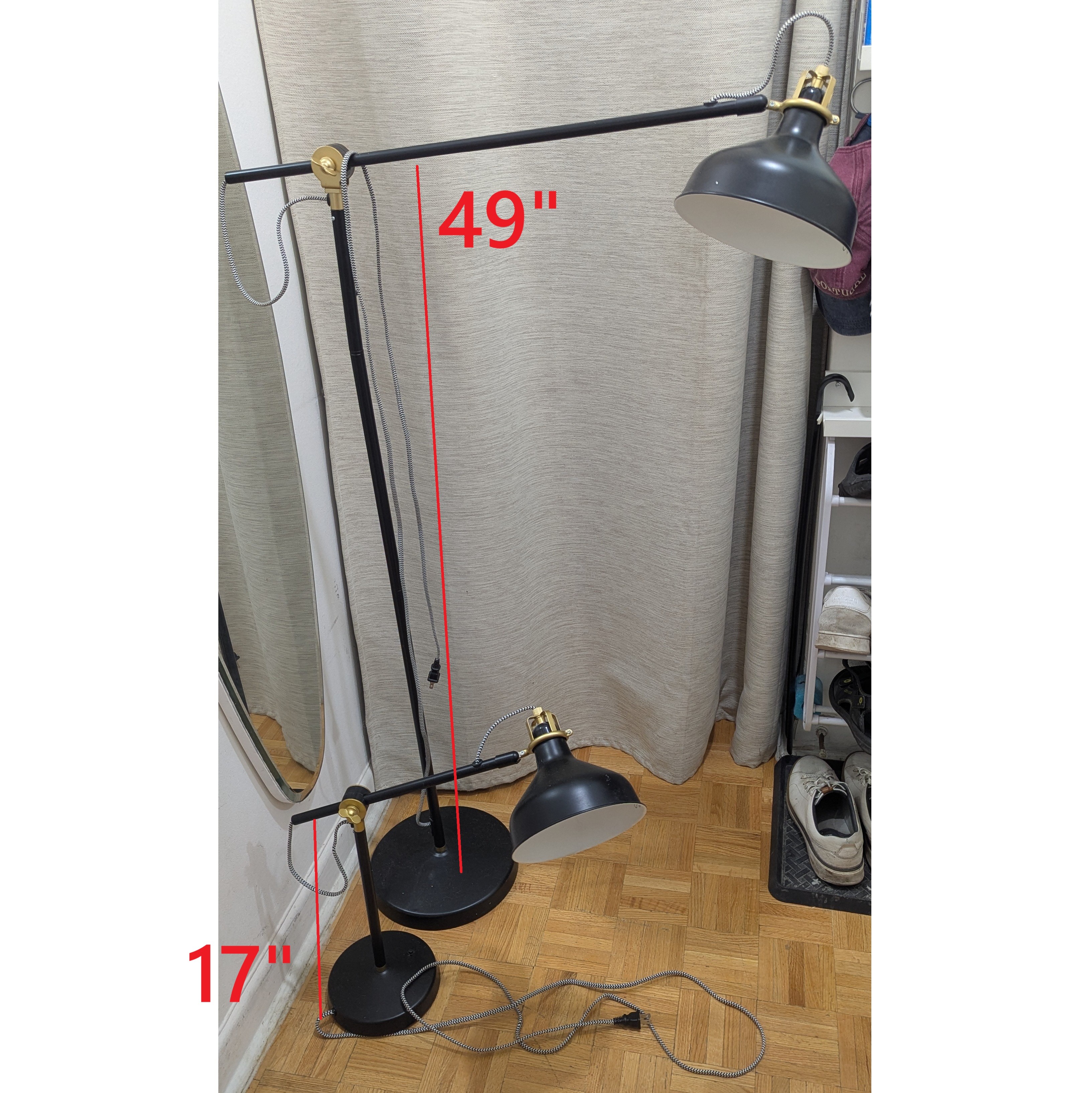 IKEA RANARP Floor/Reading And Table Work Lamp Adjustable