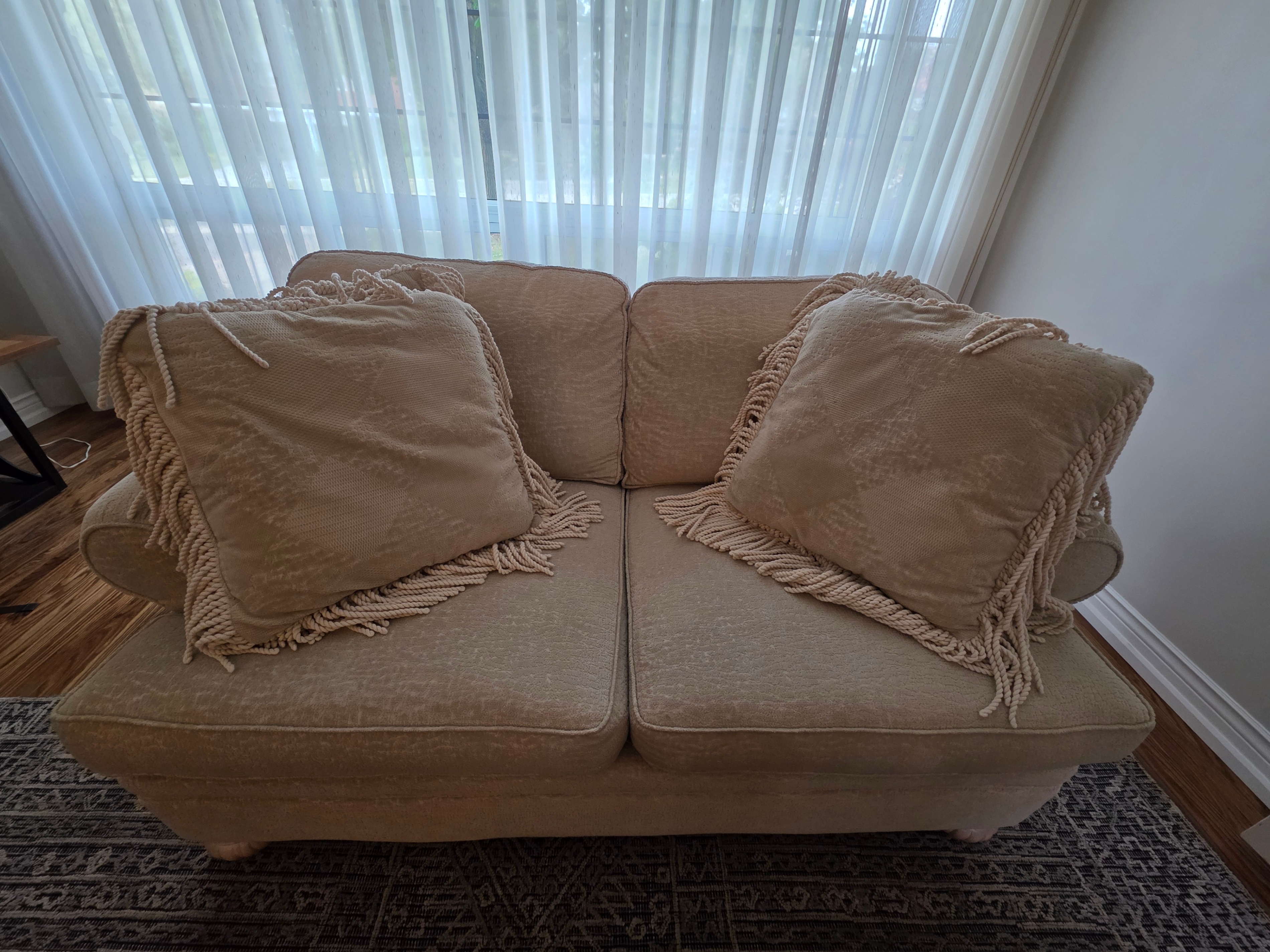 Comfortable Loveseat Sofa -Off white - photo 2