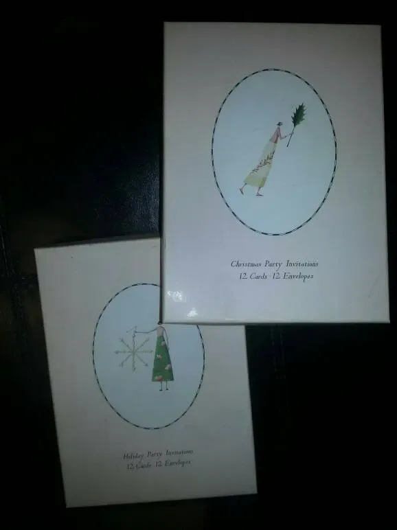 Vintage Holiday And Christmas Party Invitation Cards - photo 3