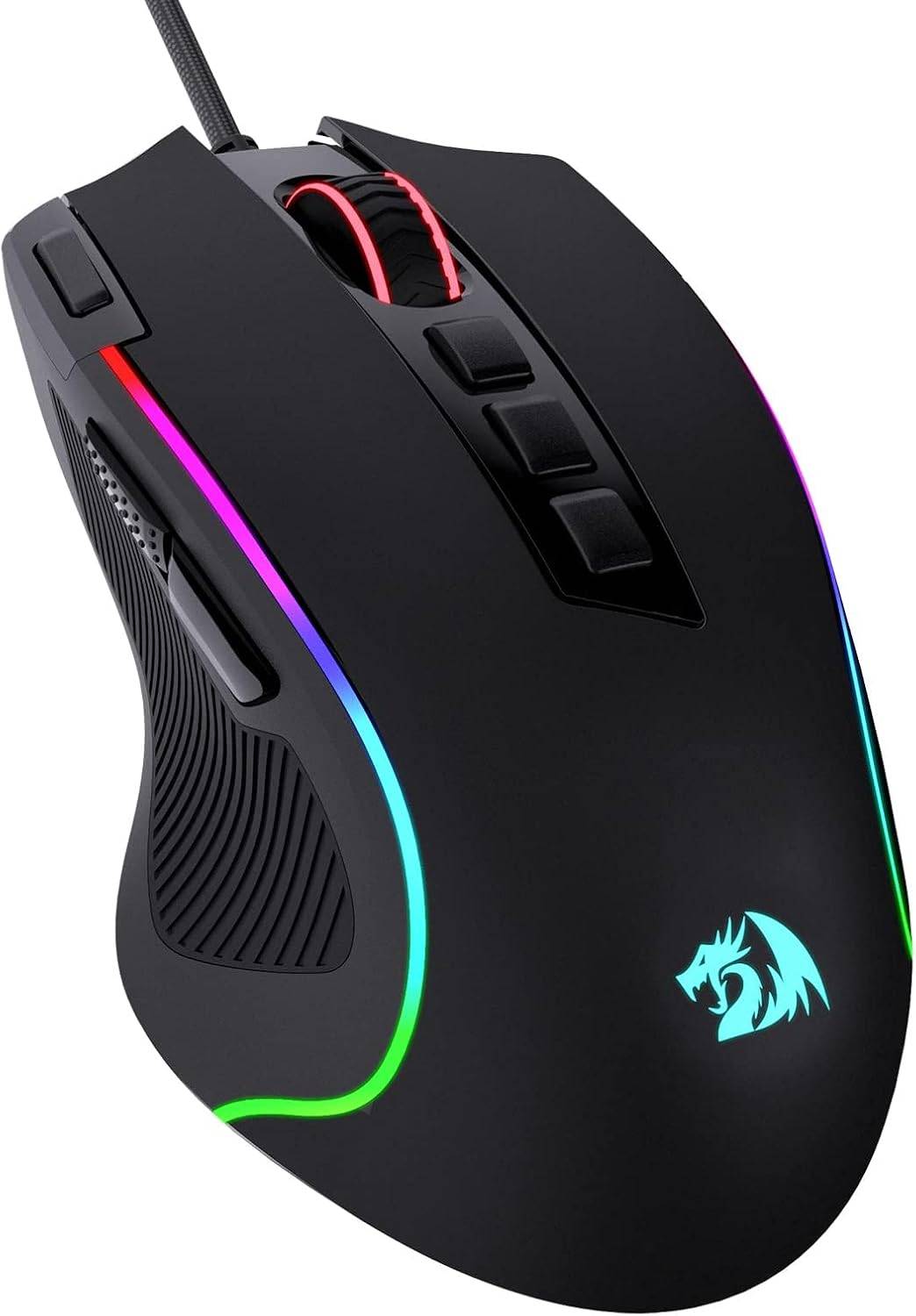Redragon M612 Wired RGB Optical Gaming Mouse 8000 DPI Remapping