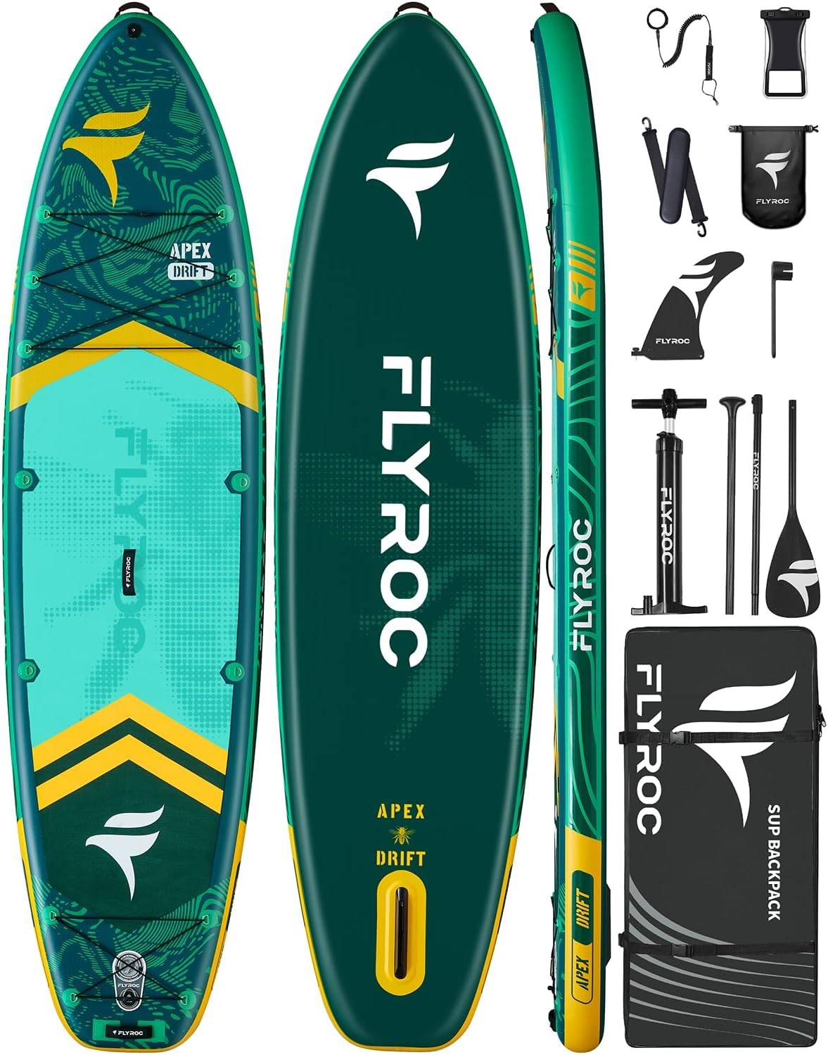 Brand New ! FLYROC Apex Drift Stand Up Paddleboard Package