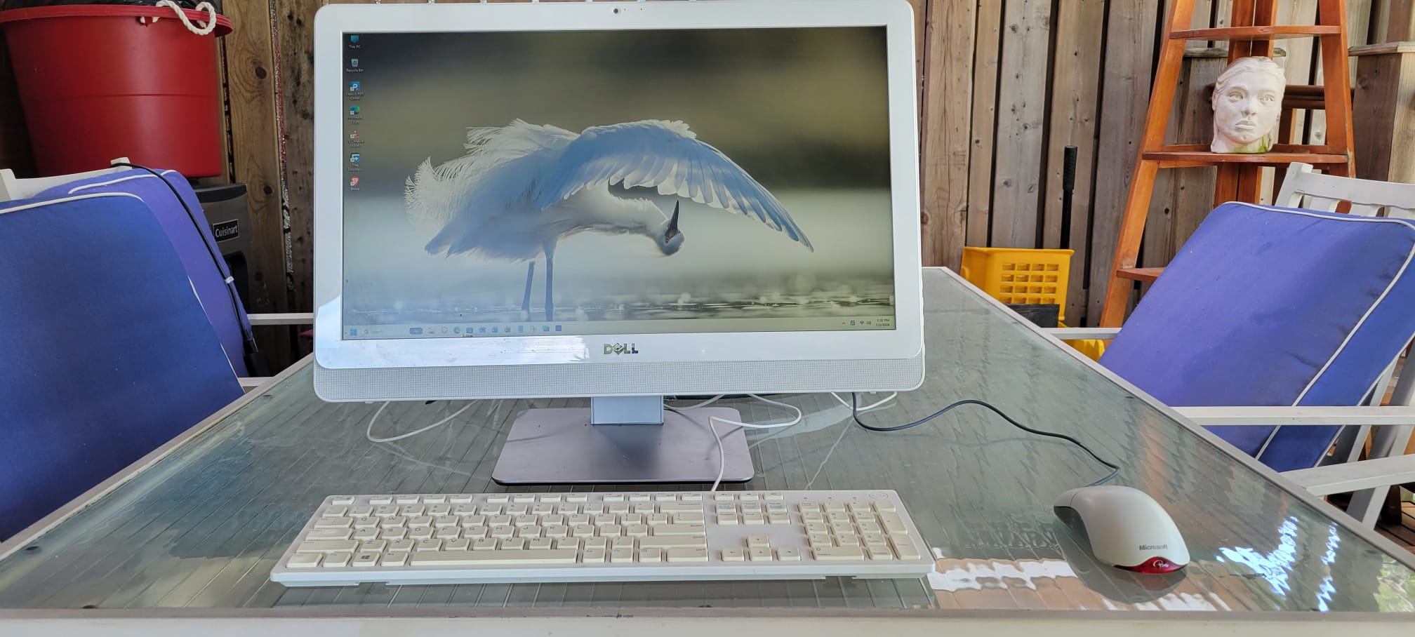 24" Dell Inspiron AIO All-In-One Windows 11 Office 8GB SSD - photo 4