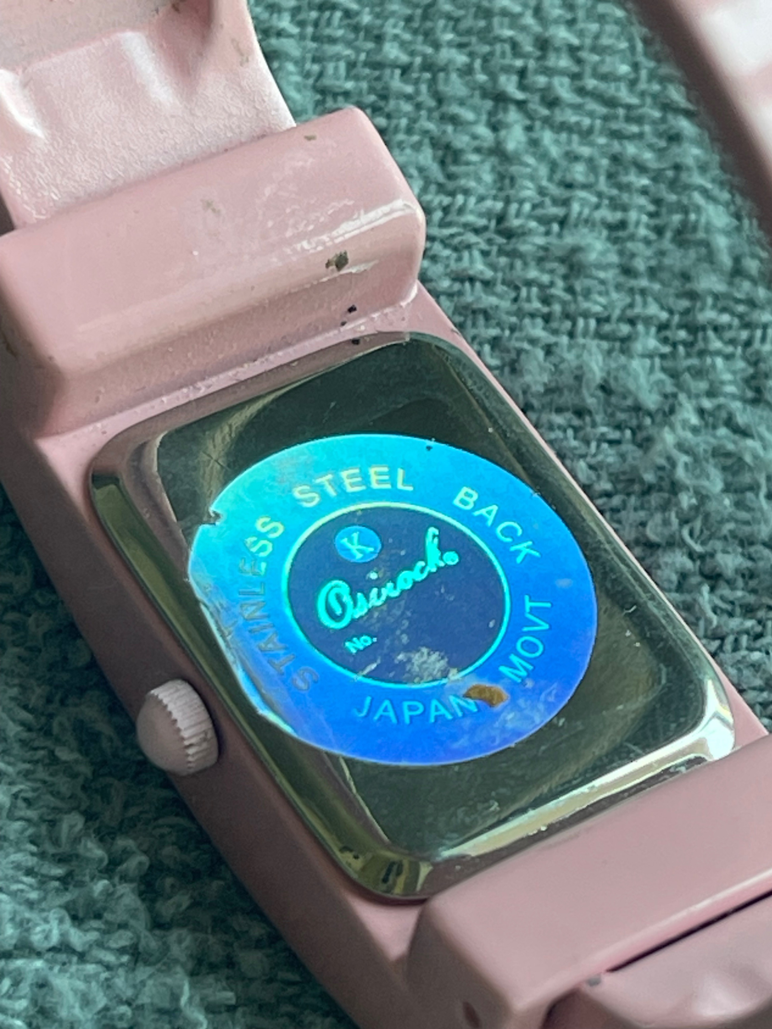 Vintage Osirock Pink Crystal Bangle Watch - photo 4