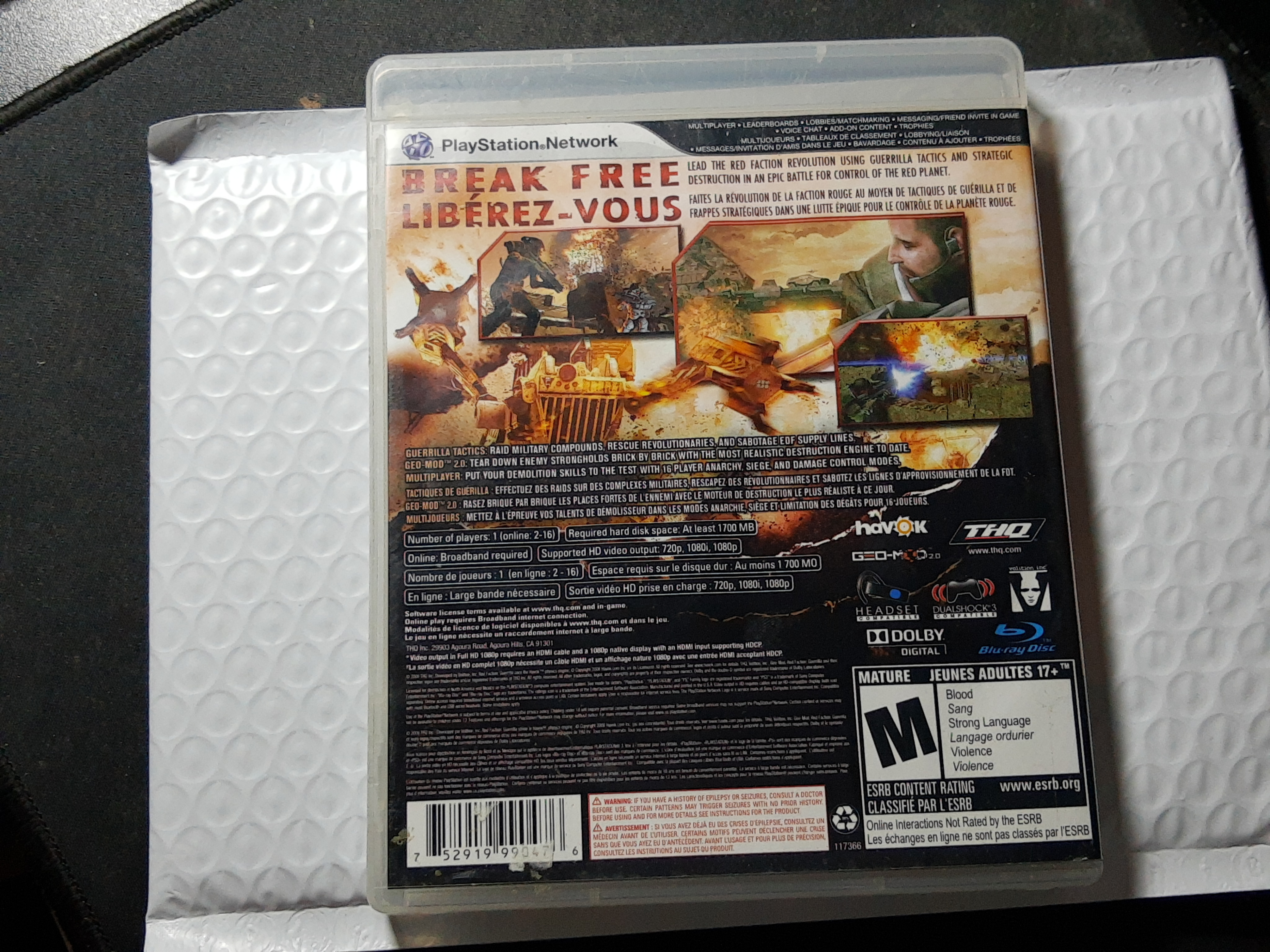 Red Faction: Guerrilla Sony PlayStation 3 CIB - photo 2