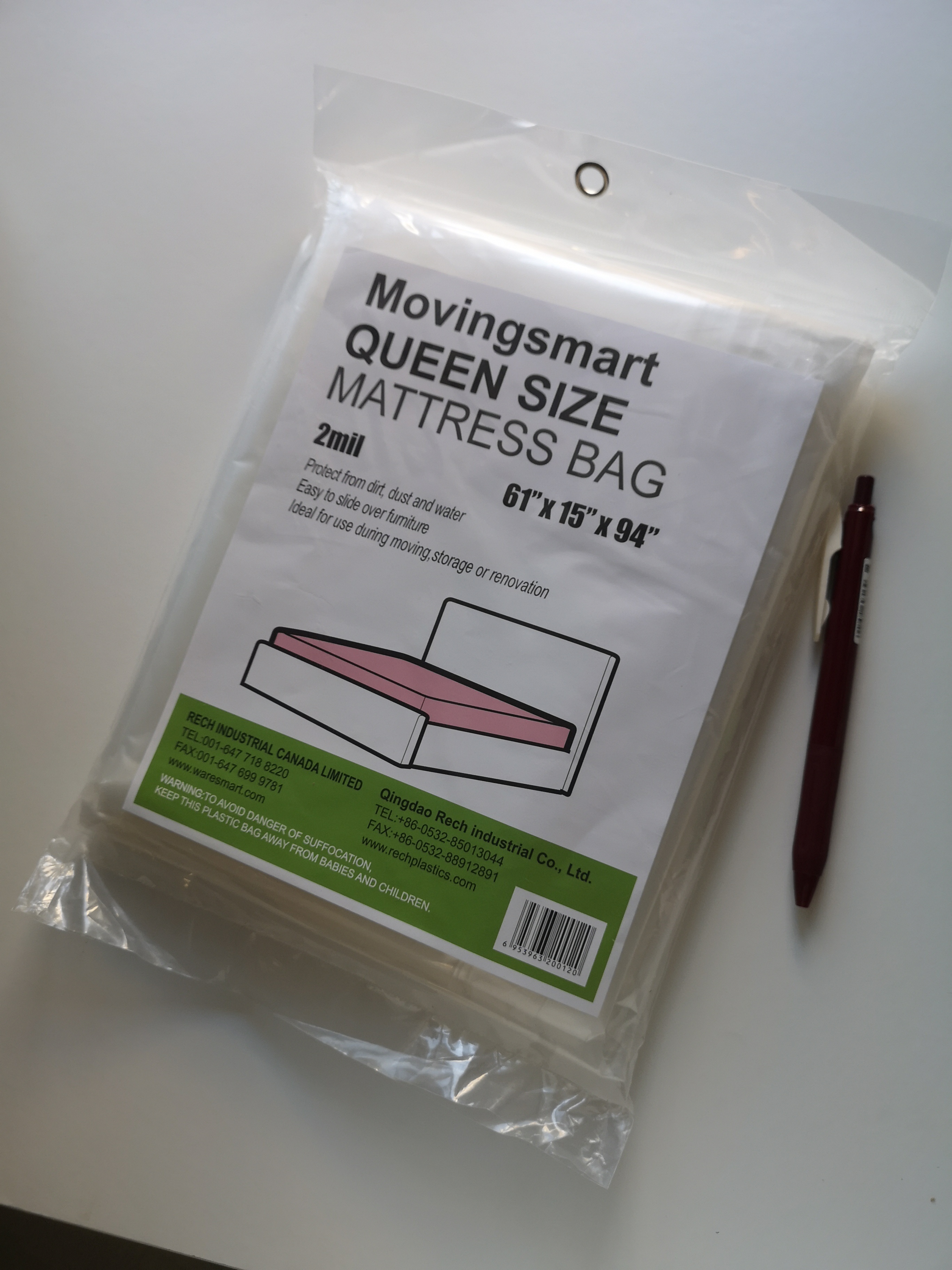 Brand New Durable moving Movingsmart Queen Size Mattress Bag