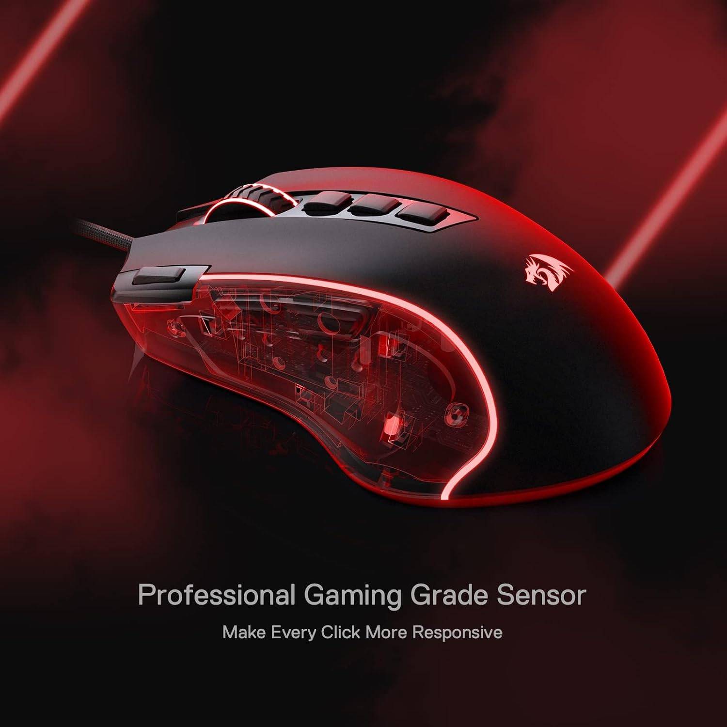 Redragon M612 Wired RGB Optical Gaming Mouse 8000 DPI Remapping - photo 3