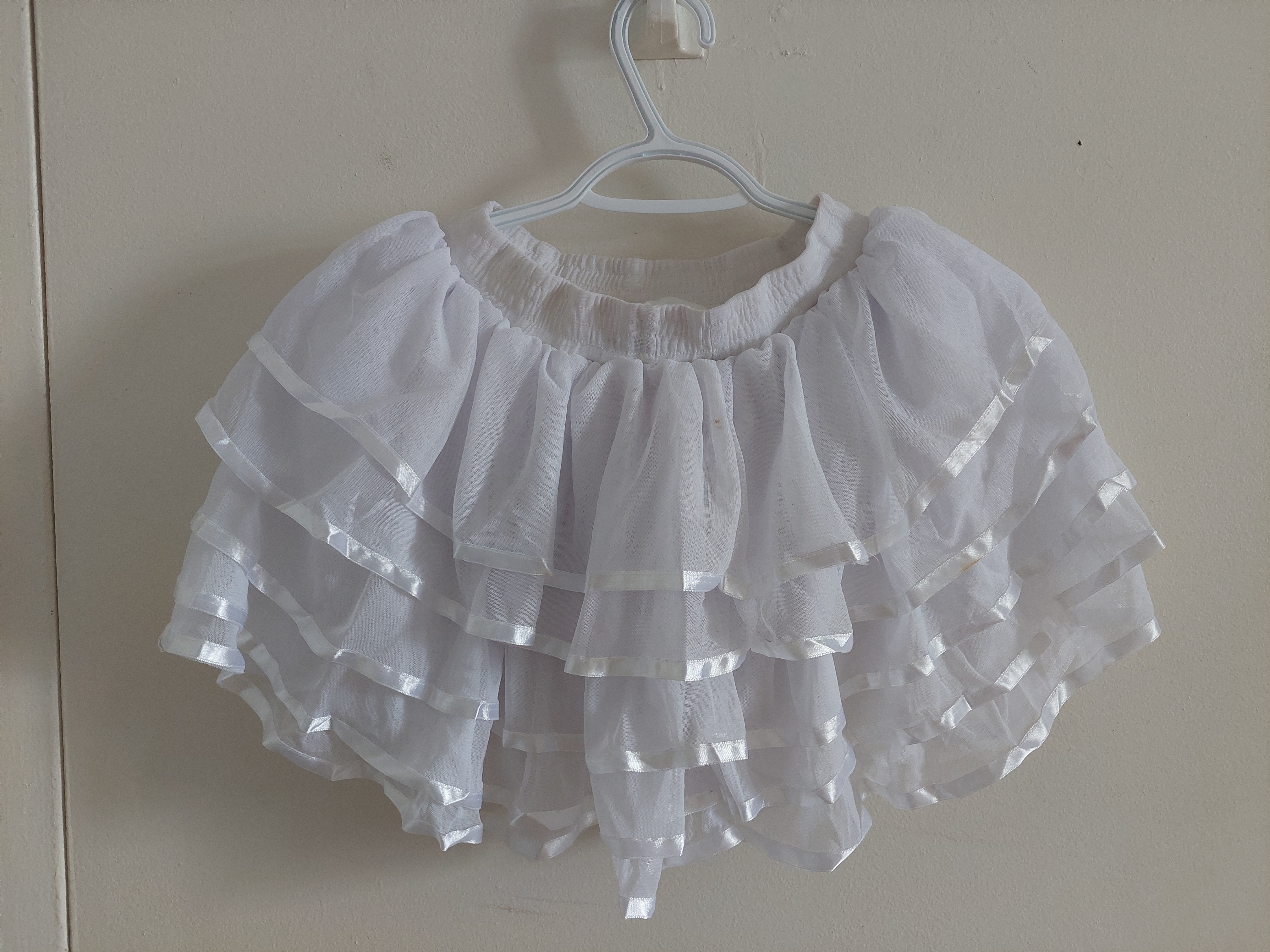 White Tutu Miniskirt Ballerina Princess Tulle Y2K - photo 2