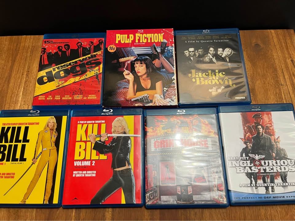 Quentin Tarantino Blu Ray collection 1992-2009