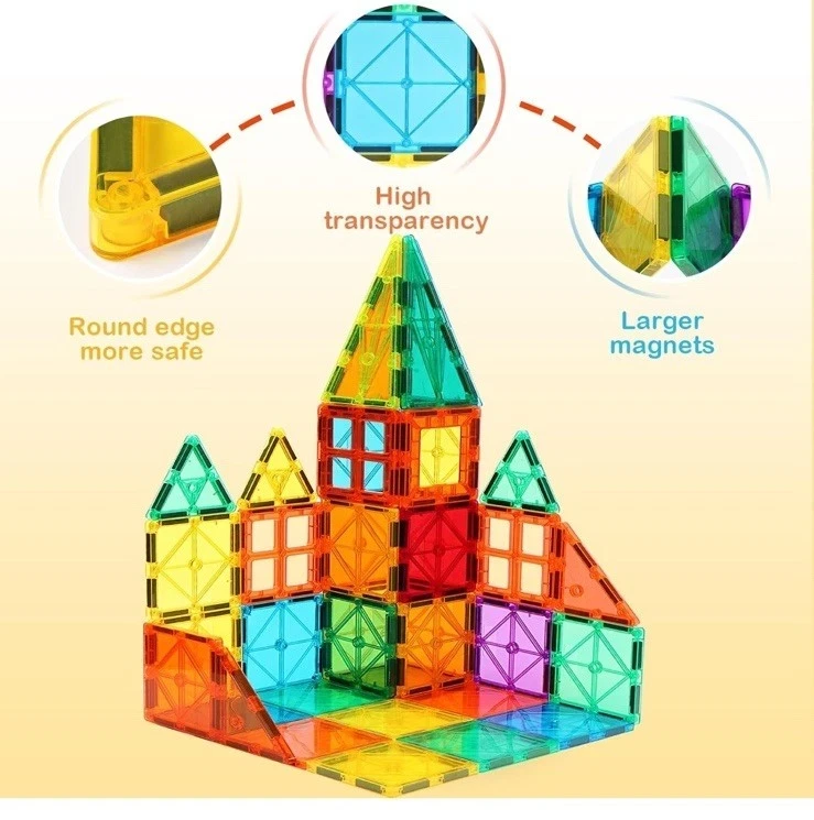 FNJO Magnetic Tiles 110PCS Magnet Building Set – STEM - photo 5