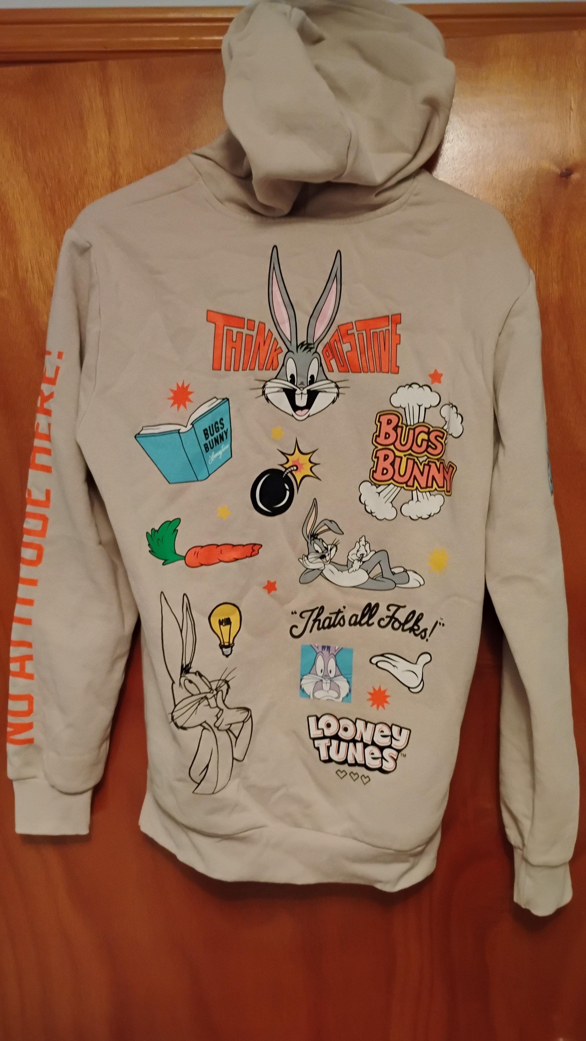Looney Tunes Bugs Bunny Pullover Hoodie Hooded Sweatshirt - photo 4