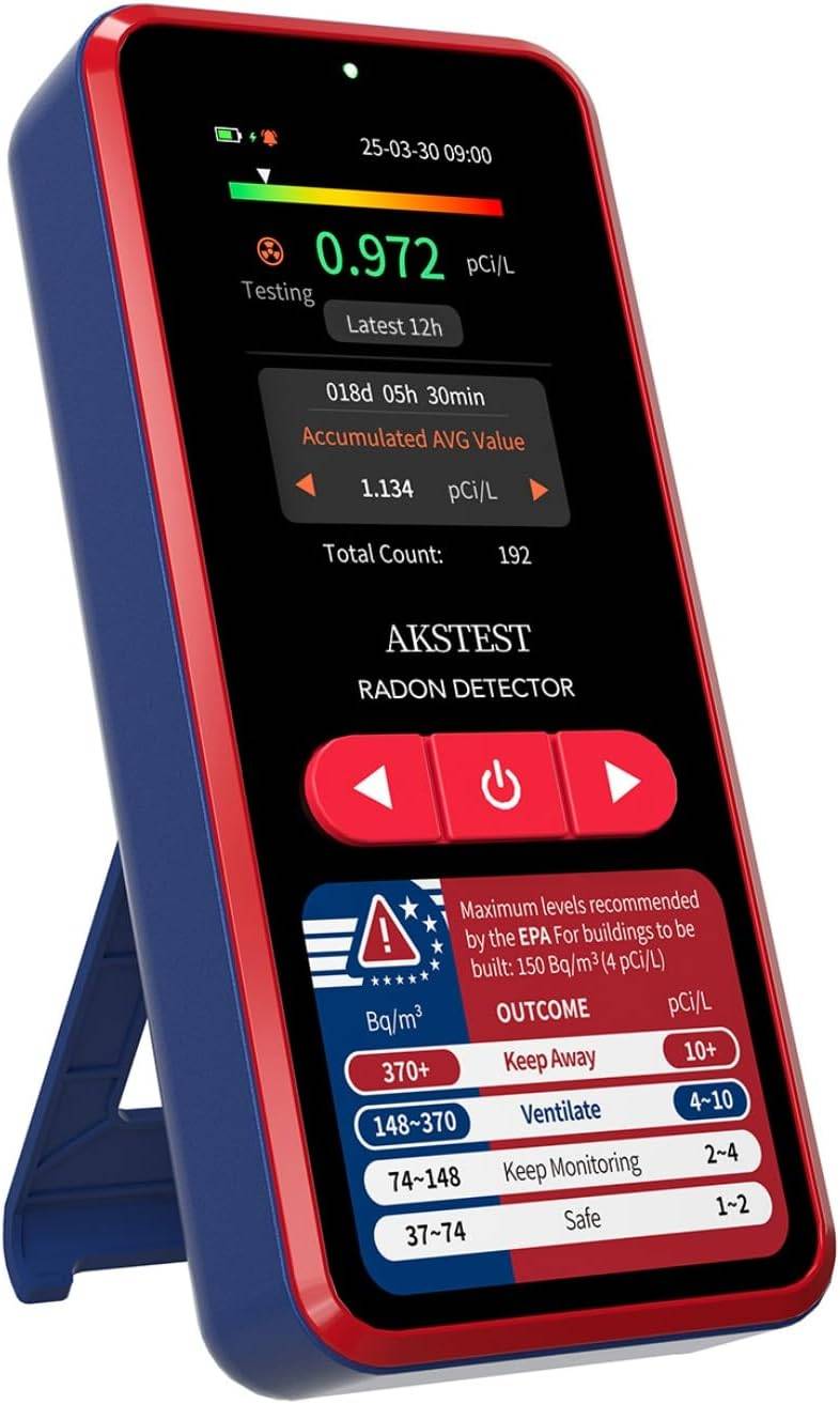 RM-60 Radon Detector with TFT Color Display