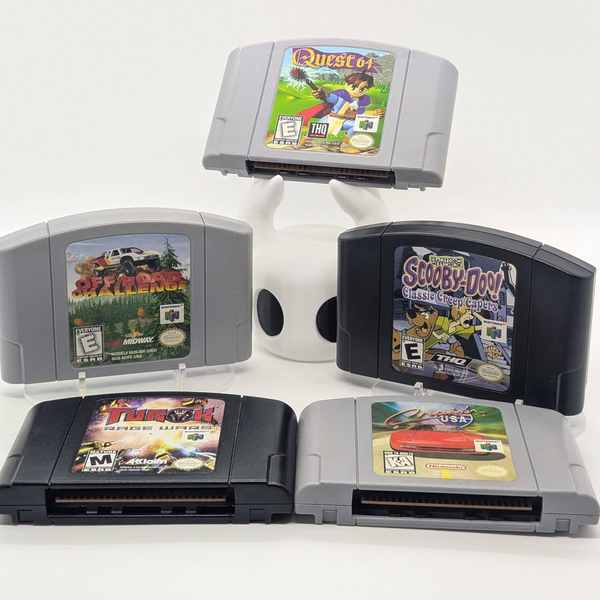Nintendo 64; 4 Games: Scooby-Doo, Turok, Cruis'n USA, Off-Road