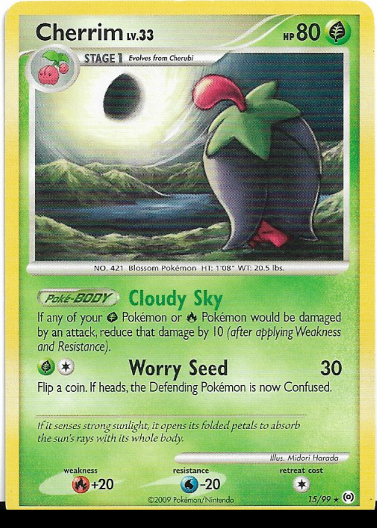 Pokemon Cherrim 15/99 Platinum Arceus Rare LP