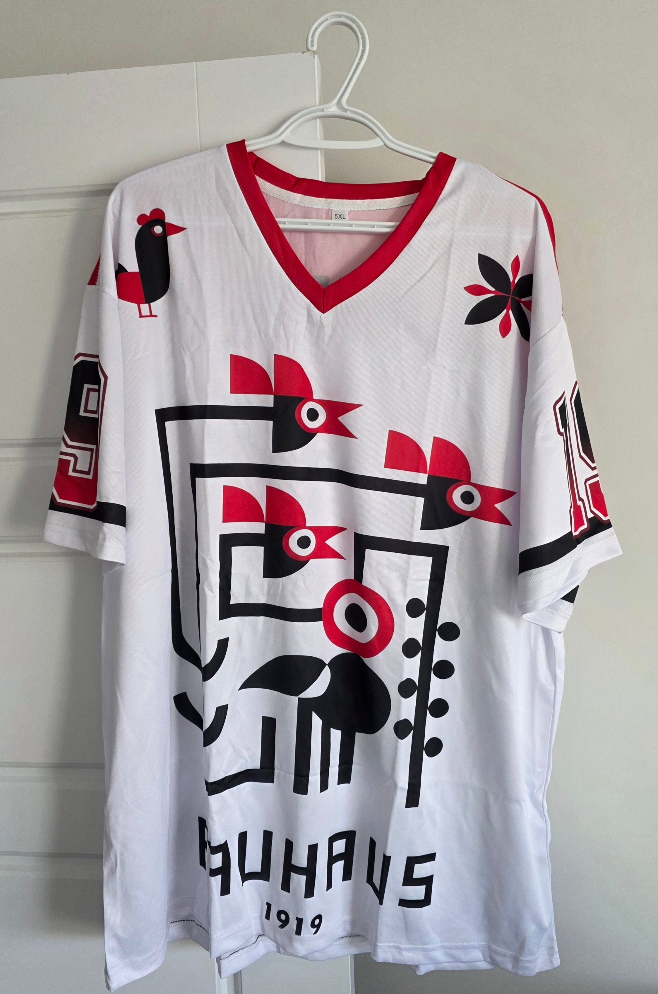 "BAUHAUS"-1919 Bird Printed Oversized Mesh Jersey-Unisex- 2XL - photo 2