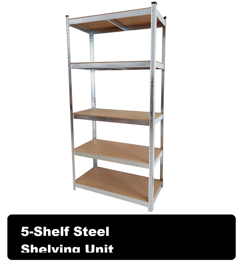 5-Shelf Steel Shelving Unit - photo 2