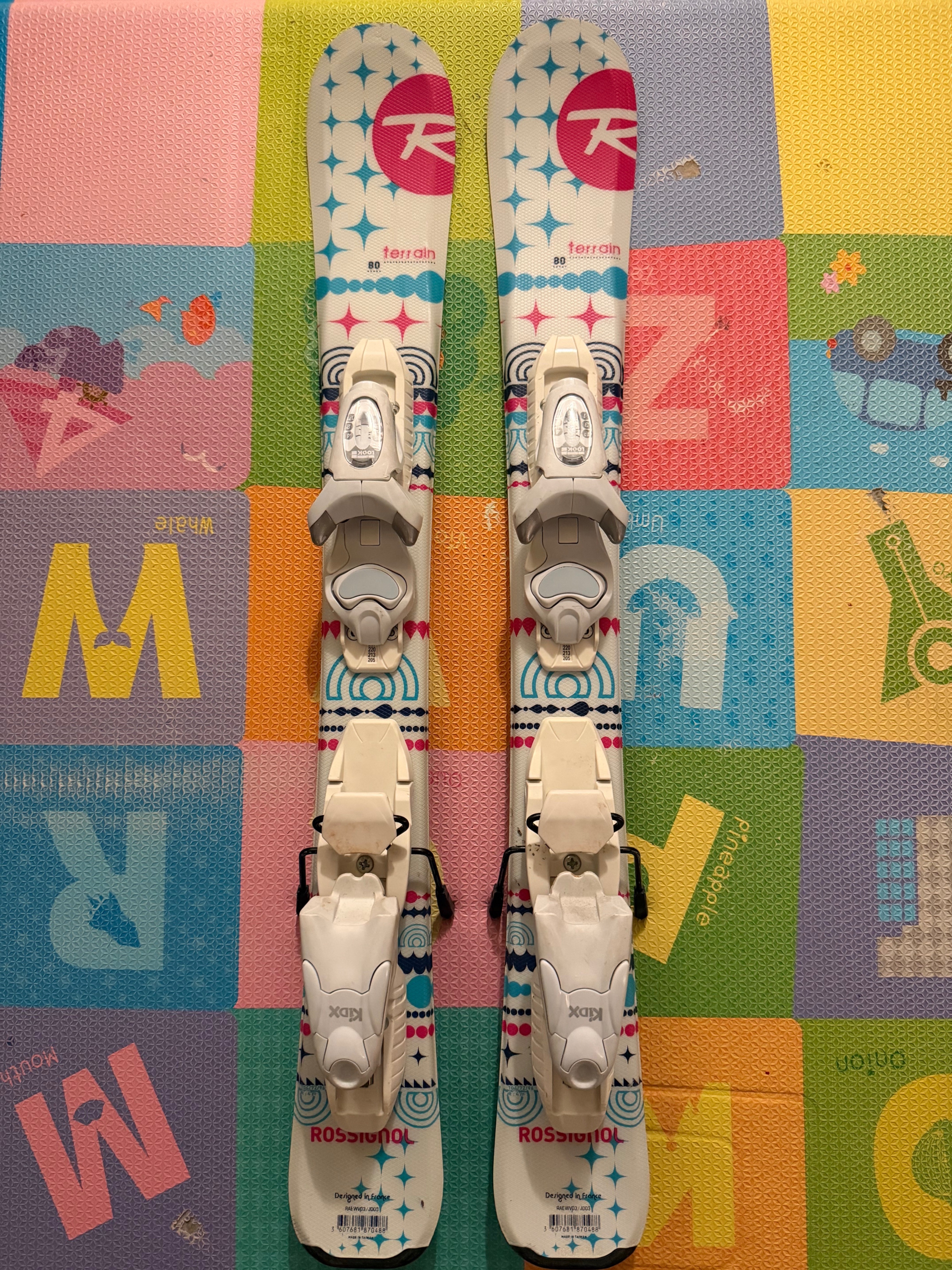 Rossignol 80cm Junior Skis + Adjustable Look Bindings - photo 2