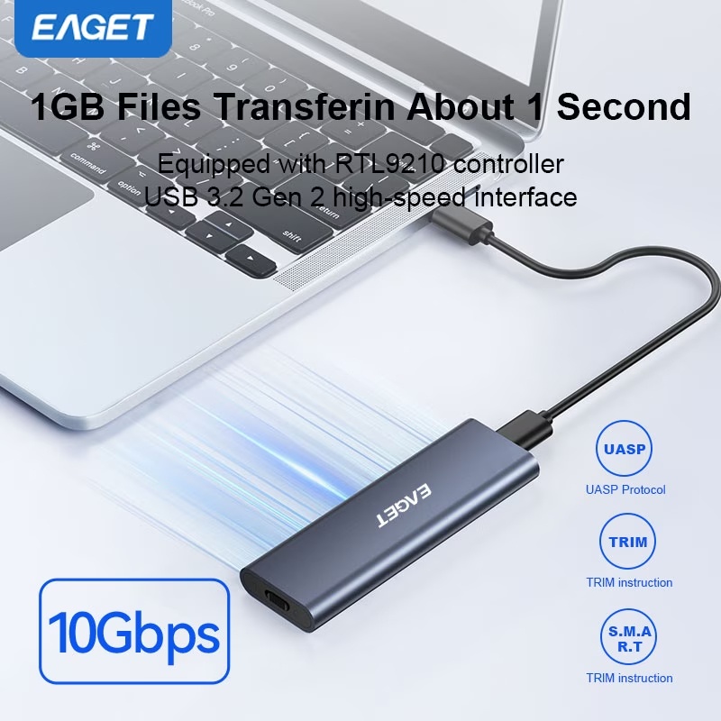 BRAND NEW EAGET M.2 NVME SSD ENCLOSURE WITH HEATING PAD - photo 4
