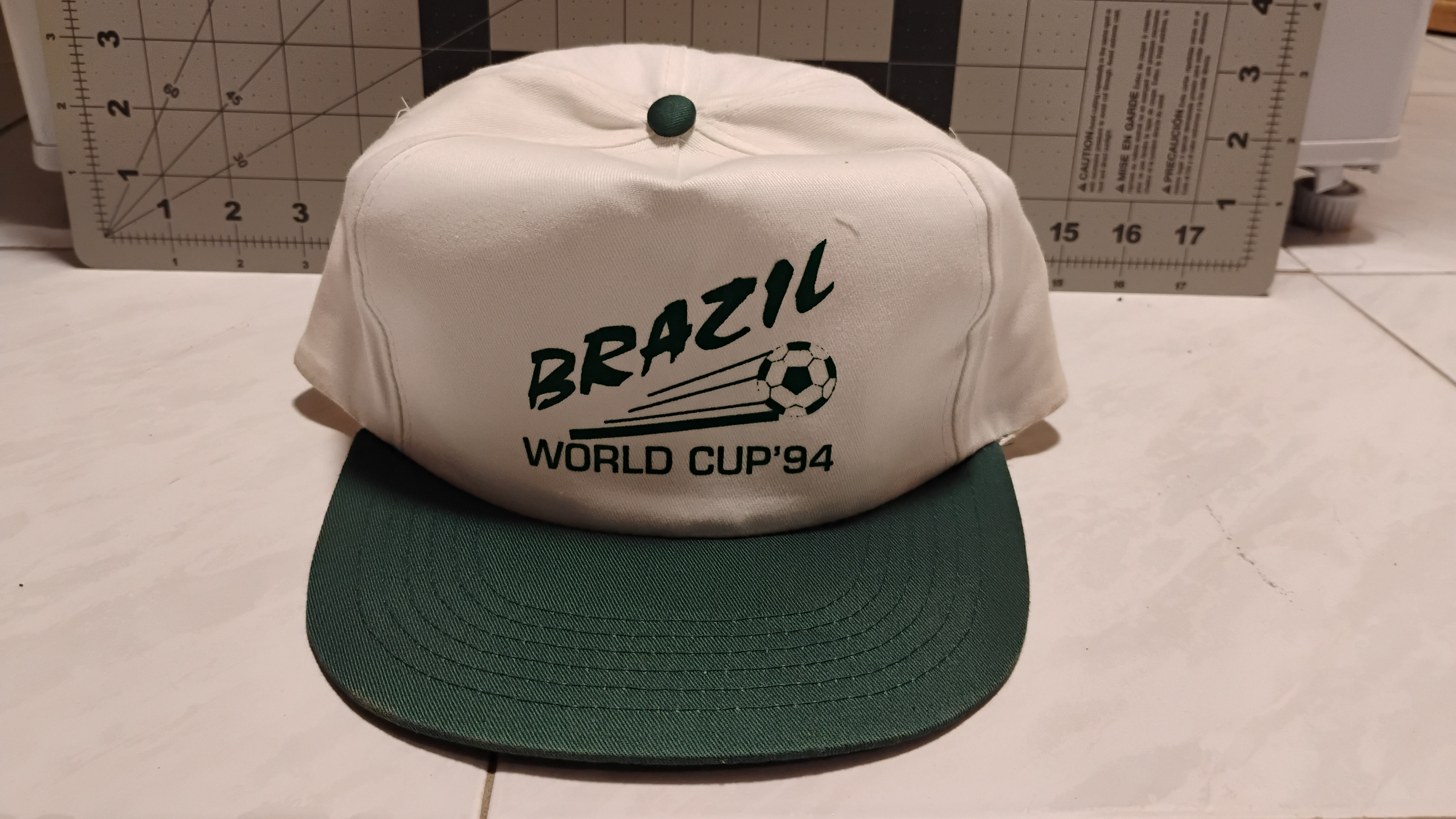 FIFA World Cup 94 Brazil Snapback Hat Green Writing